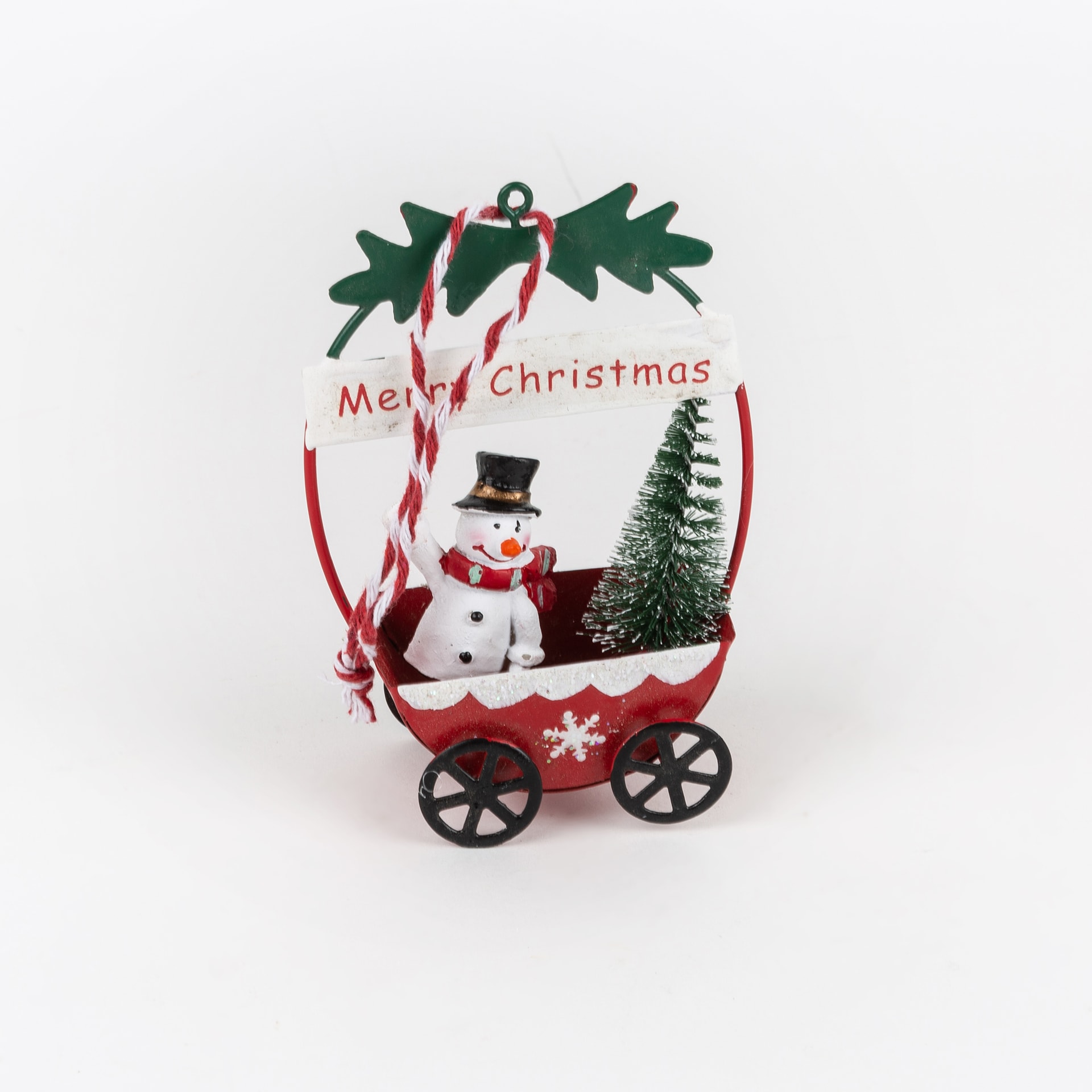 Figura decorativa carroza Navidad 10cm en varios modelos