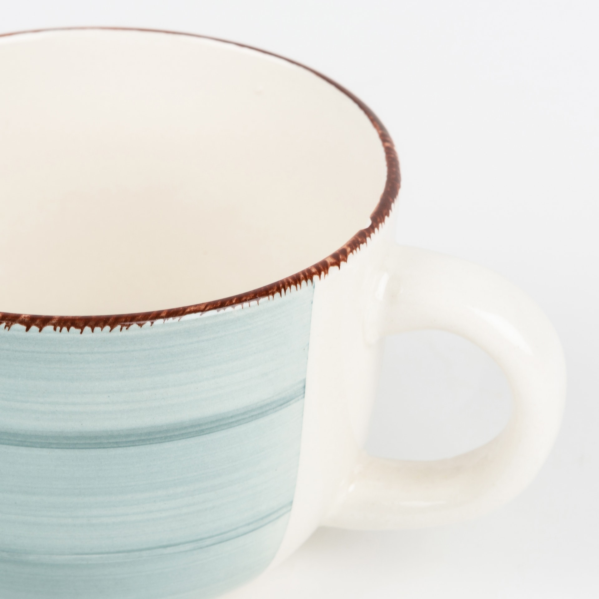 Taza jumbo azul de gres Vita 47cl