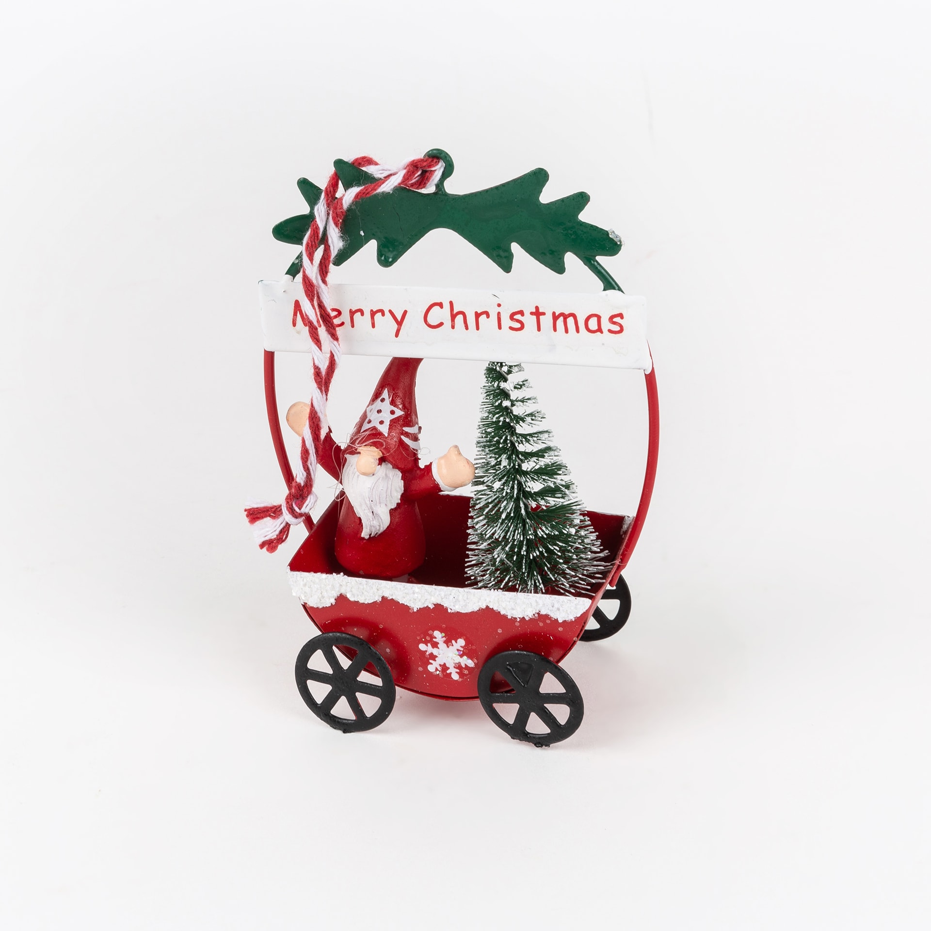 Figura decorativa carroza Navidad 10cm en varios modelos