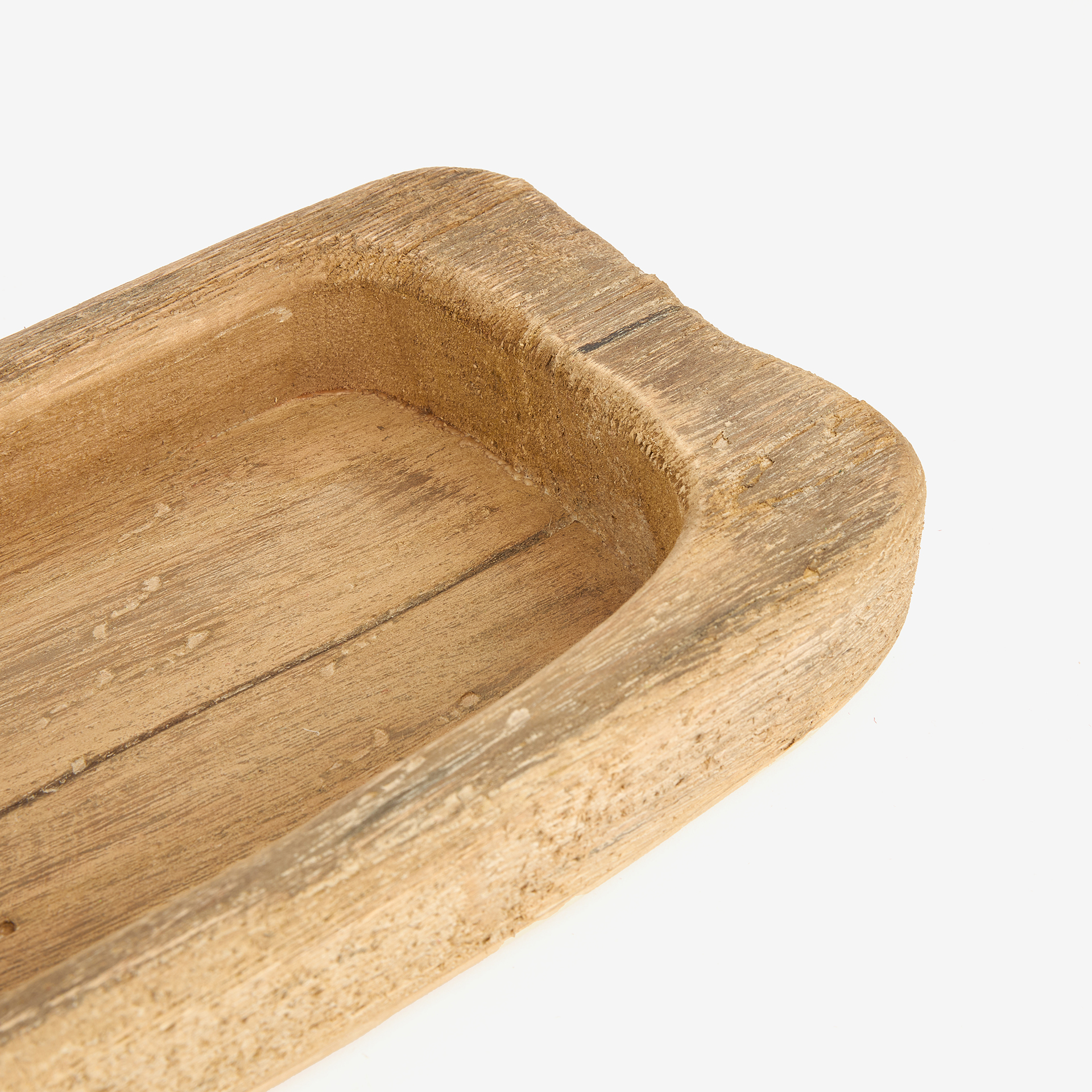 Bandeja de madera con 2 compartimentos 55cm