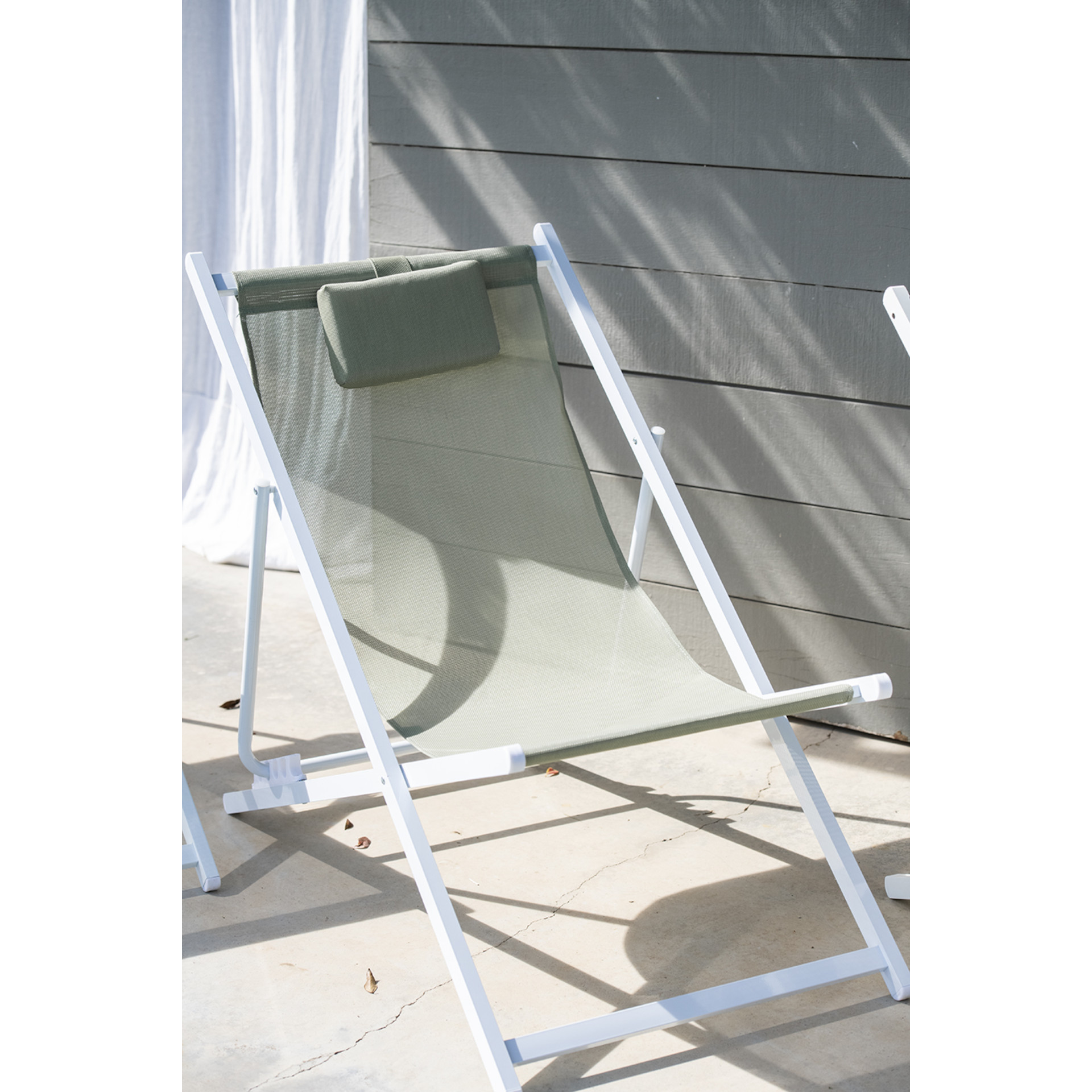 Hamaca de jard&iacute;n verde de aluminio Ereses 101cm