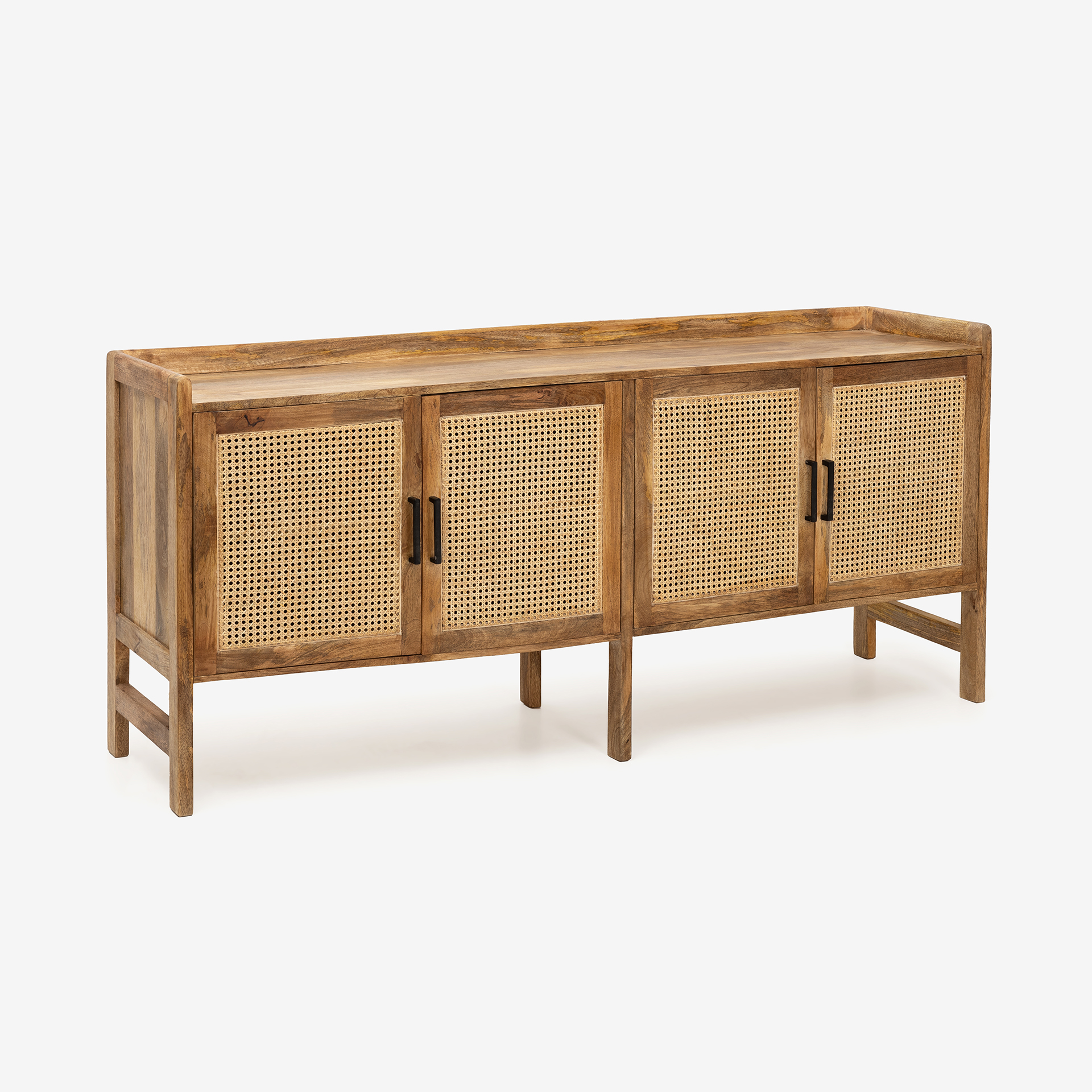 Aparador de madera de mango Merlin 180x42x82cm Clau&Chloe