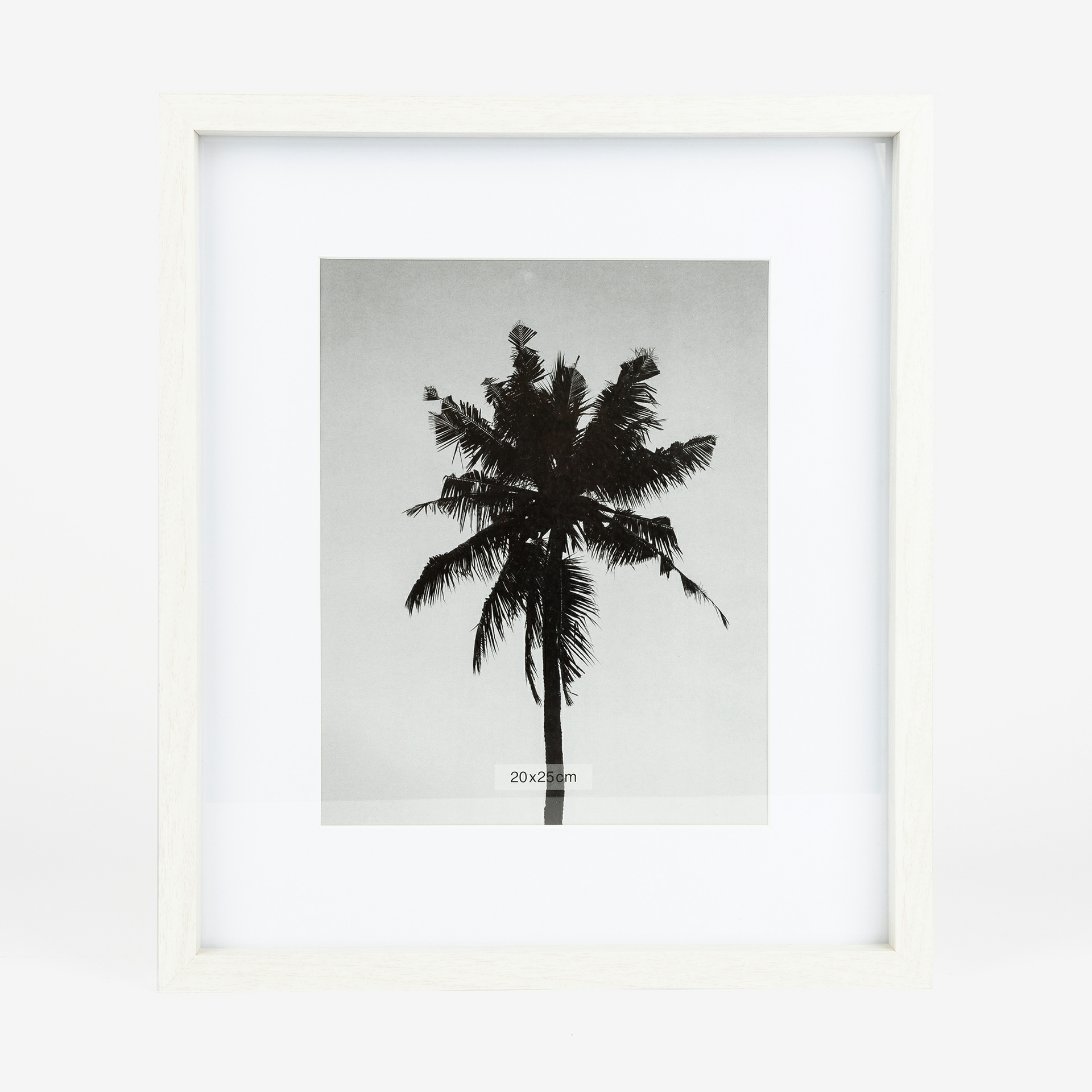 Marco de fotos blanco de madera Mati