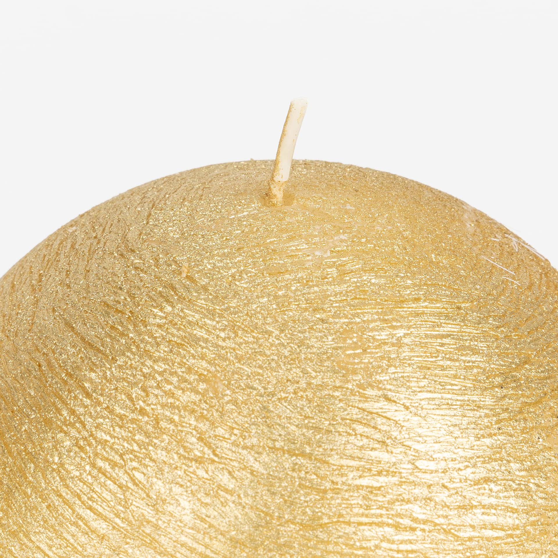 Vela decorativa esfera dorada &Oslash;10cm