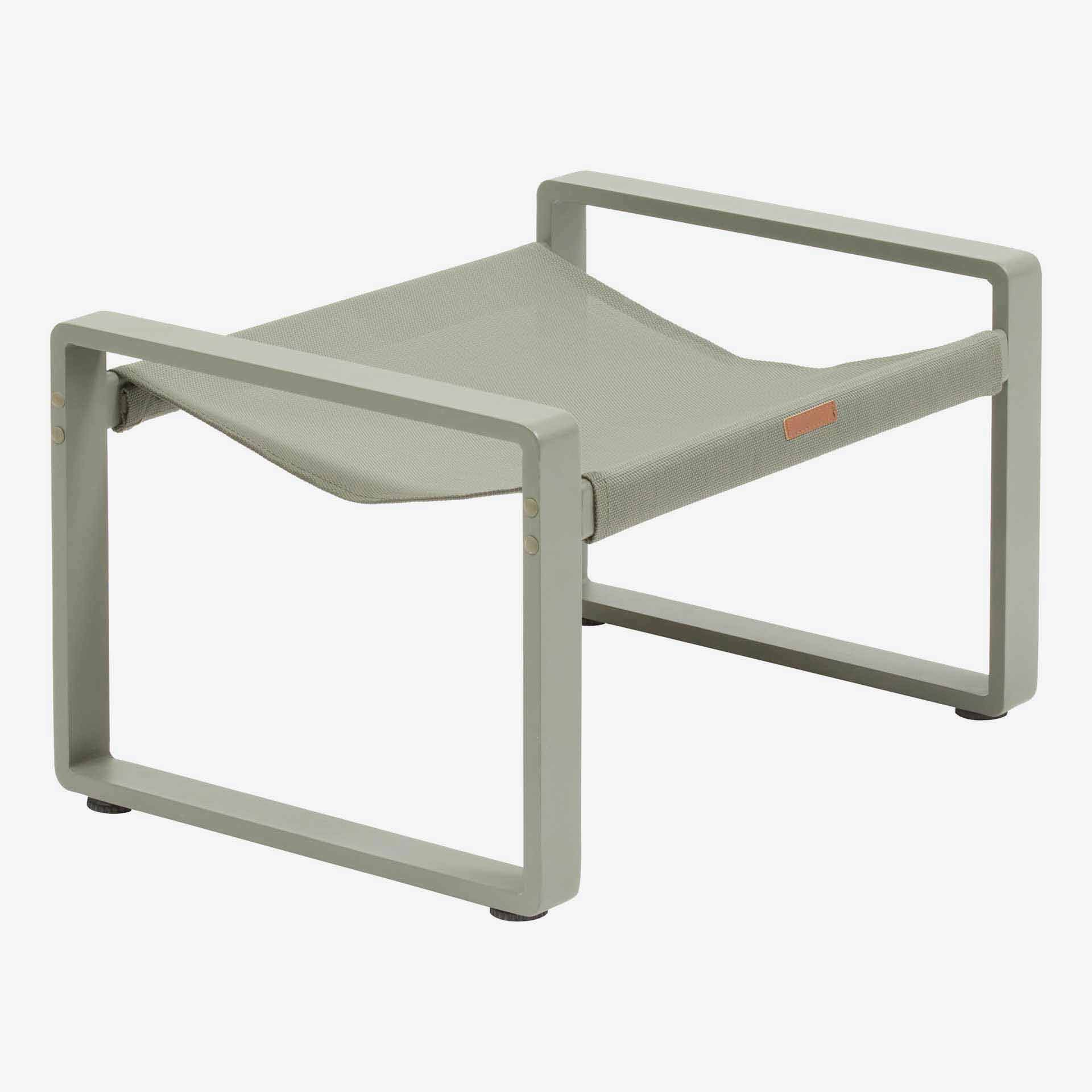 Sillon reclinable de jard&iacute;n de aluminio verde Lambor 151x69x73cm