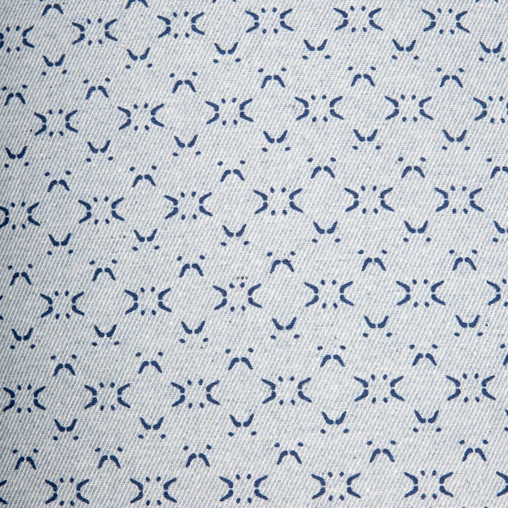 Funda de coj&iacute;n de algod&oacute;n azul Caney 45x45cm