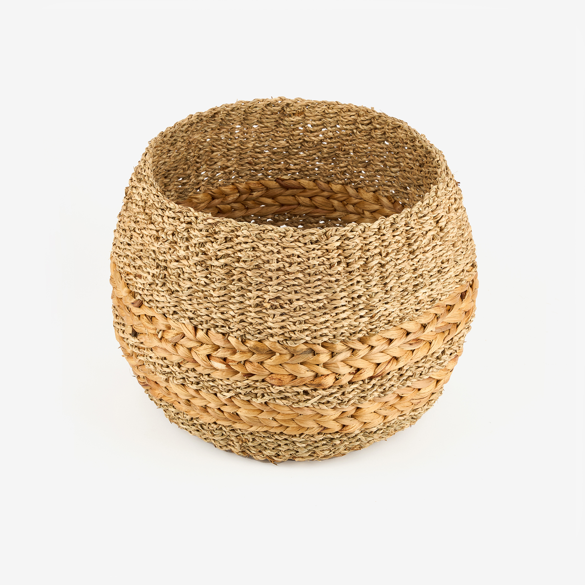 Cesta de fibras naturales Kenten &Oslash;36x27cm