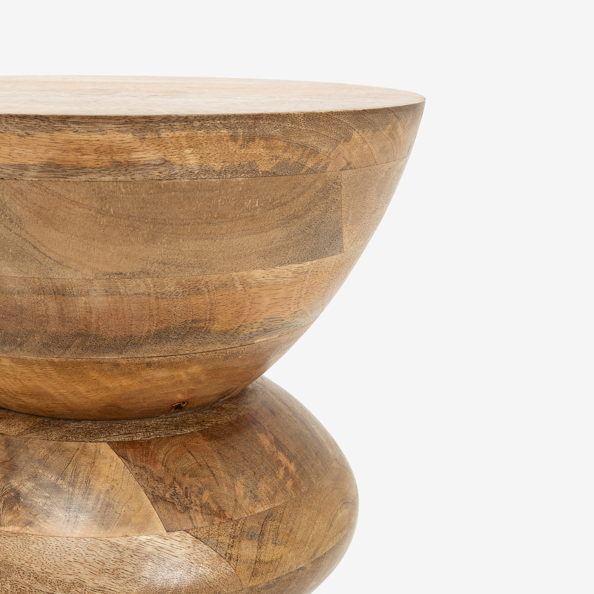 Mesa auxiliar de madera de mango Maras Ø30,5x40cm