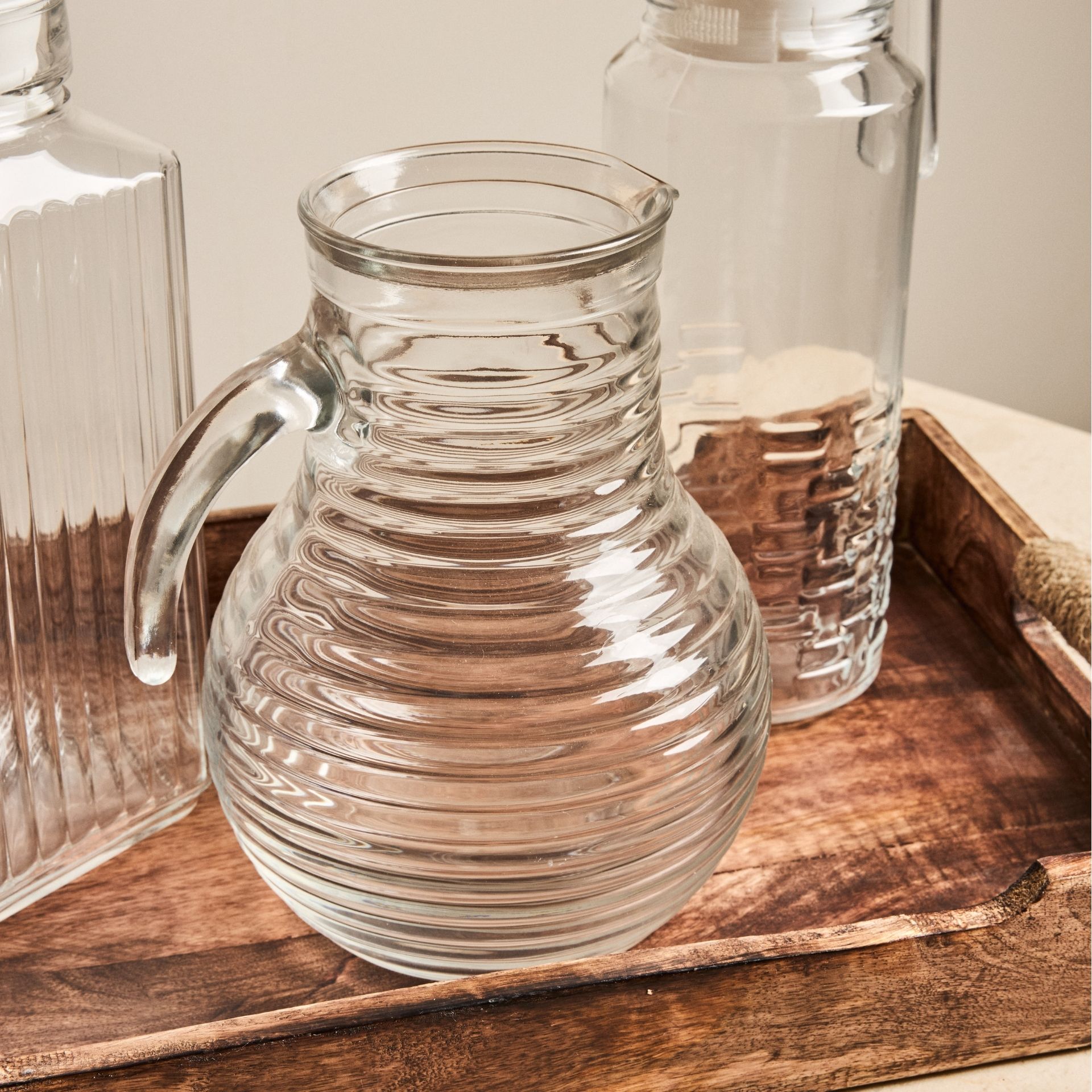 Jarra de agua de cristal Relieve 2L