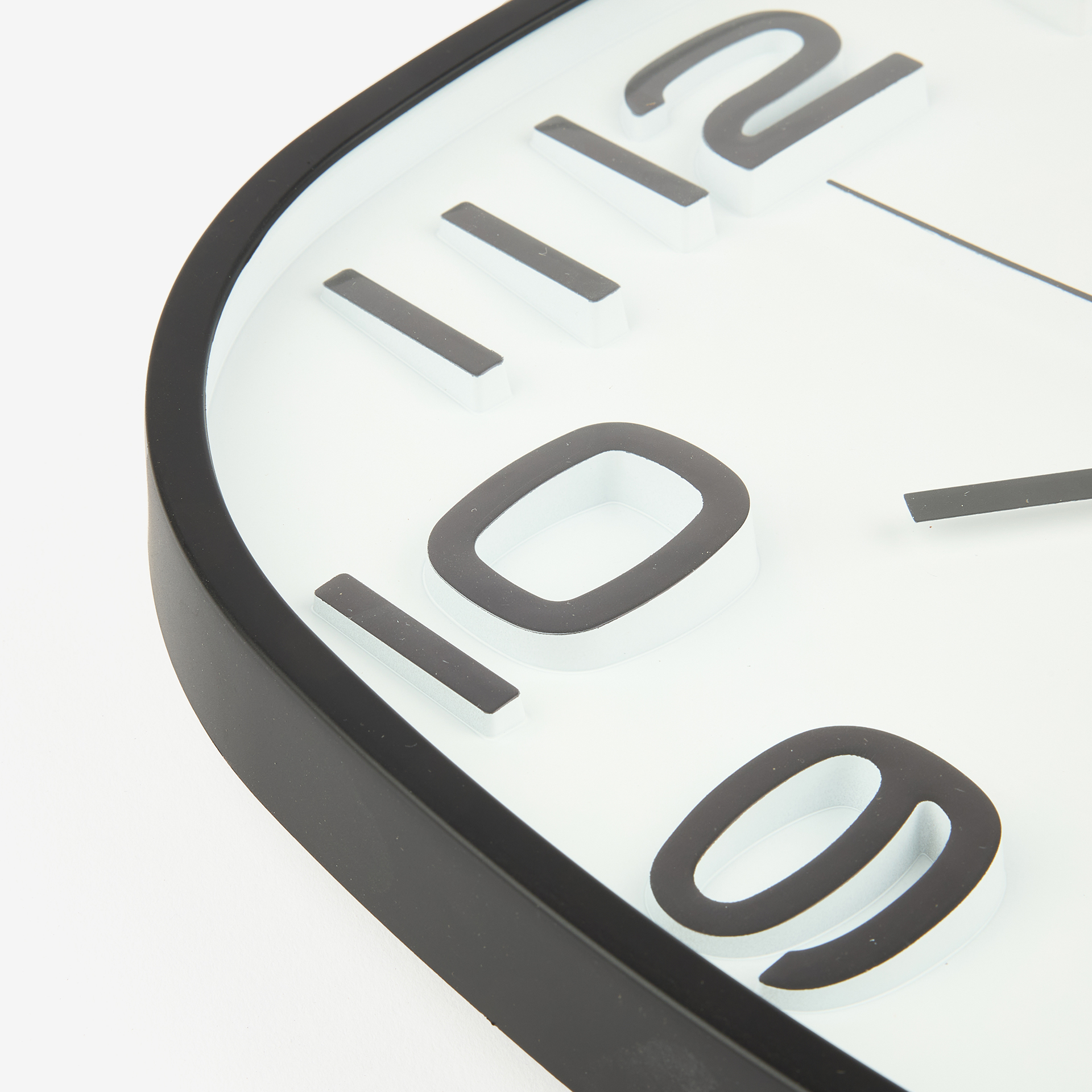 Reloj de pared negro &Oslash;30cm