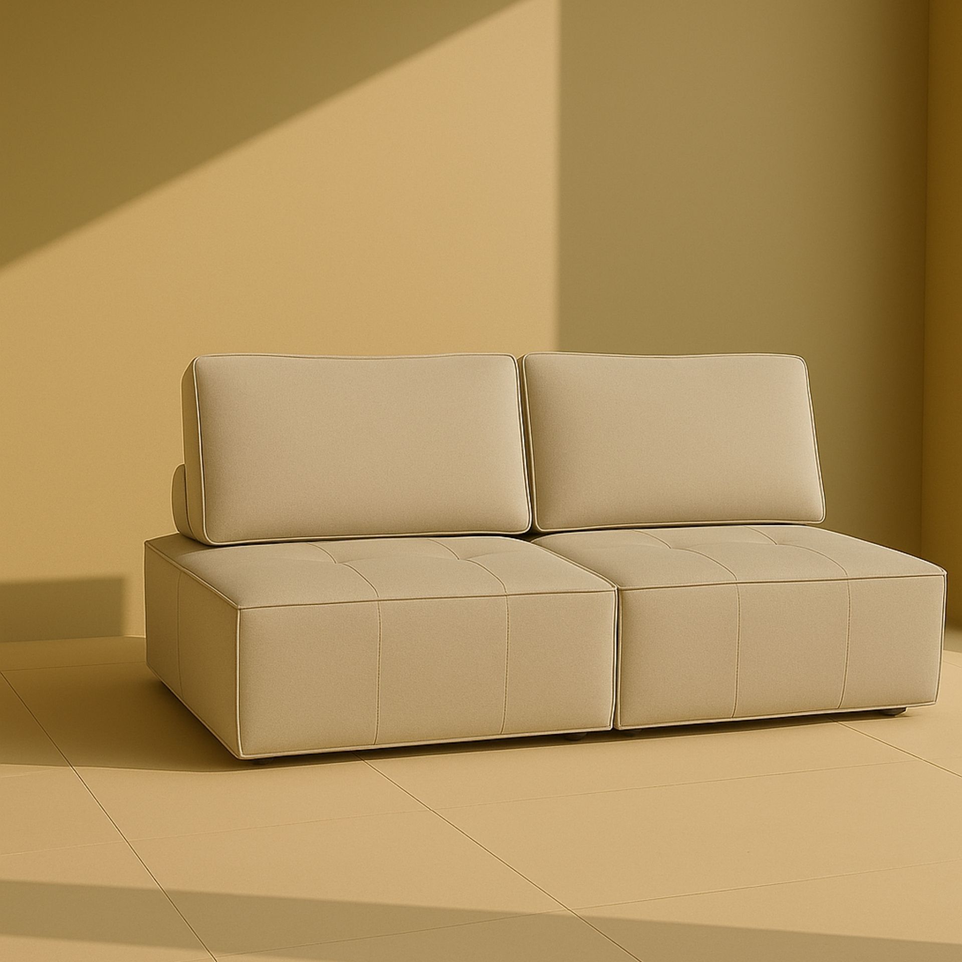 Sofá modular/butaca de algodón Hugo 100x110x82cm