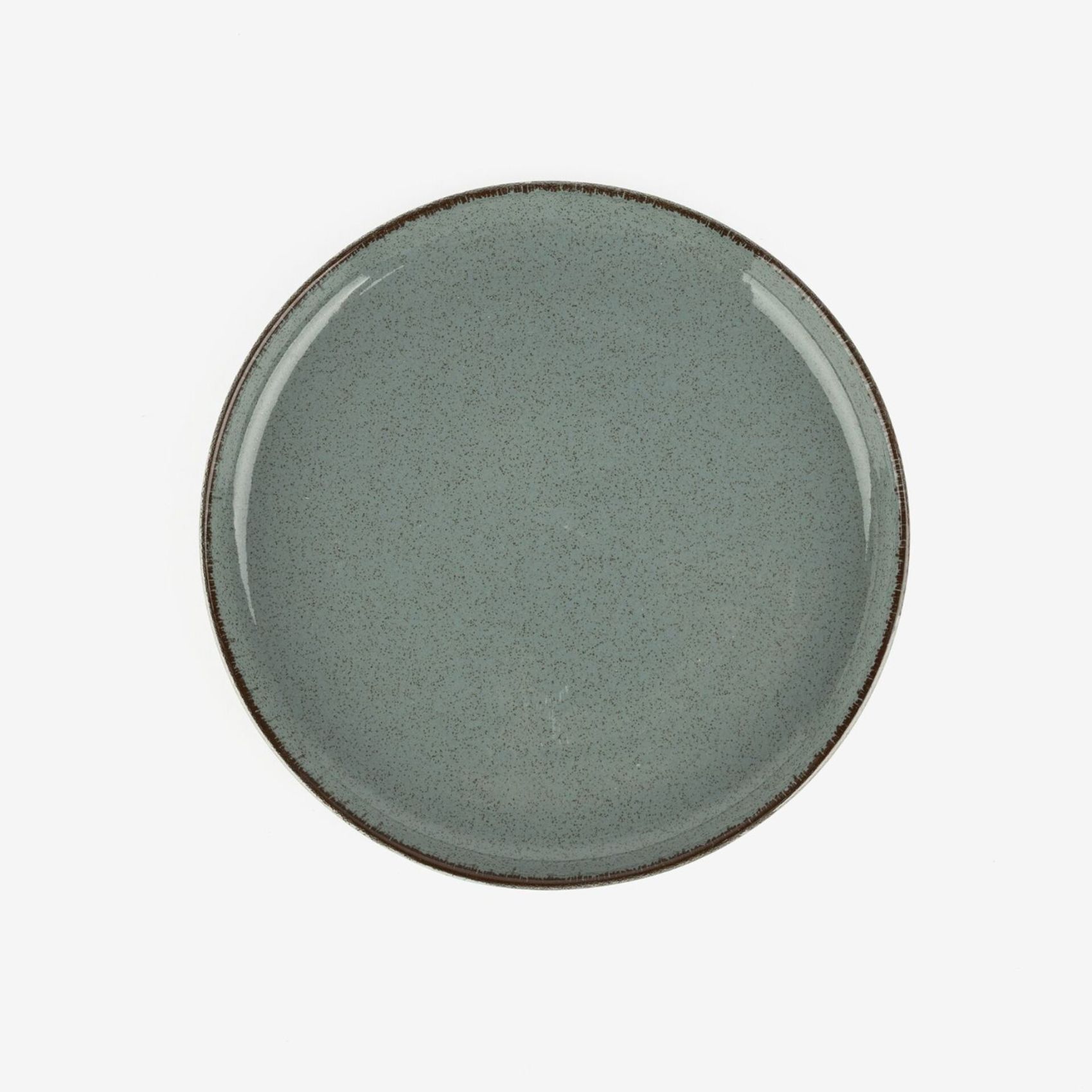 Plato de postre de porcelana azul Olite &Oslash;19cm