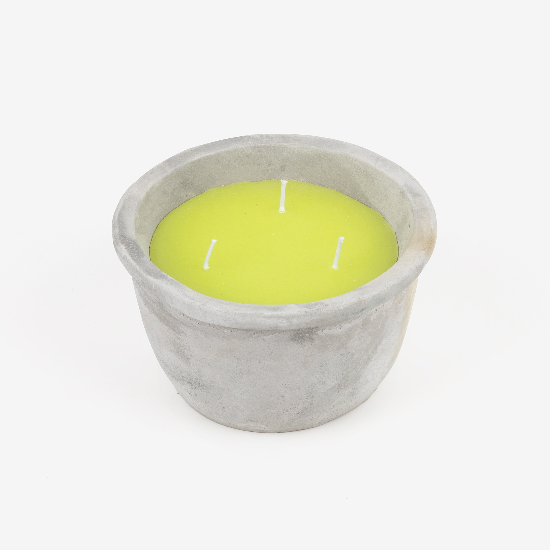 Vela de citronela en vaso de cemento Ø17x10cm