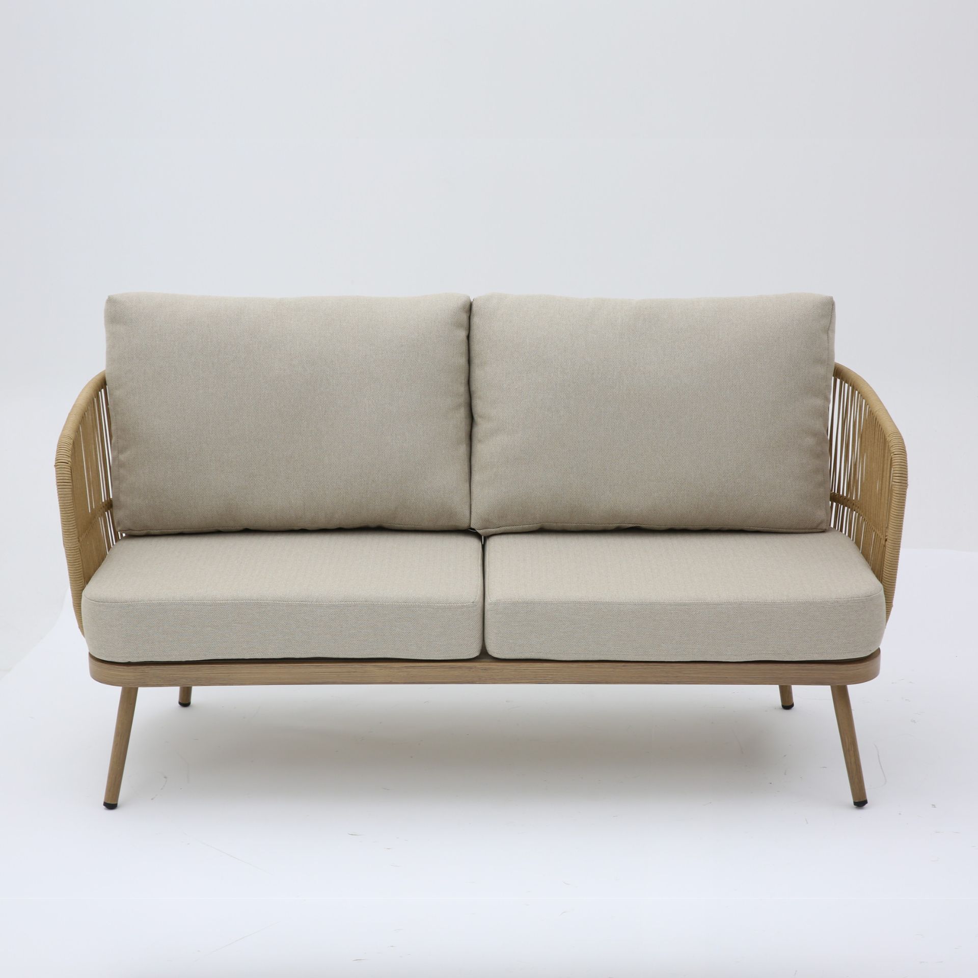 Set de jard&iacute;n de 4 piezas de rat&aacute;n sint&eacute;tico Kauai