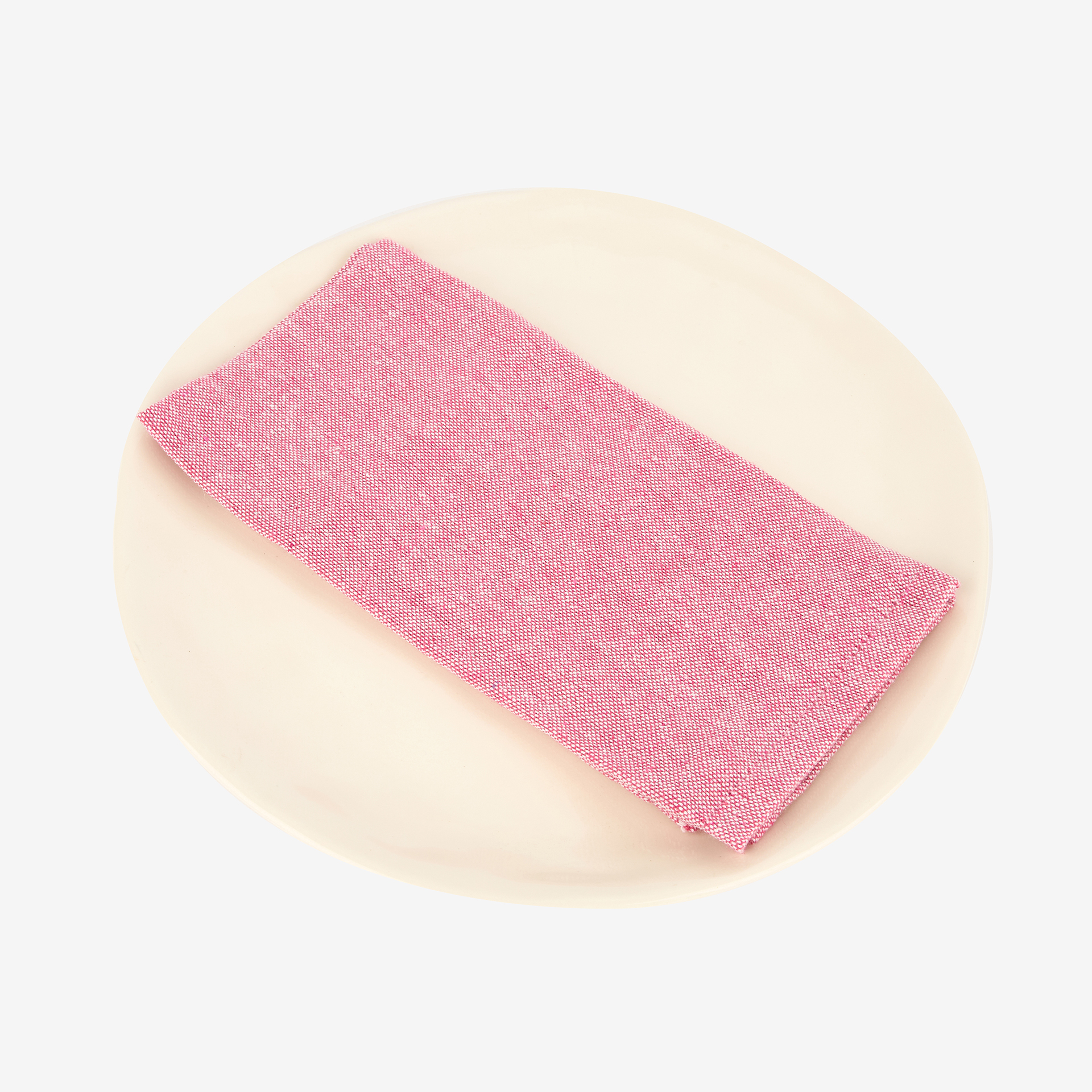 Set de 2 servilletas de algod&oacute;n rojas Modena 43x43cm