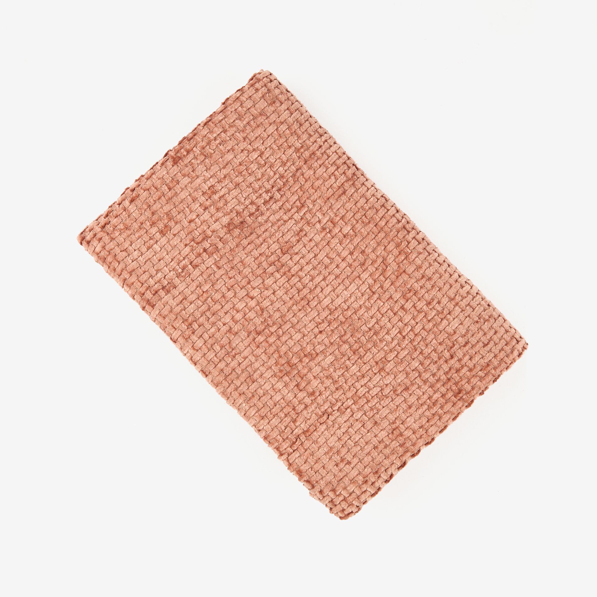 Funda de cojín chenilla teja 30x45cm