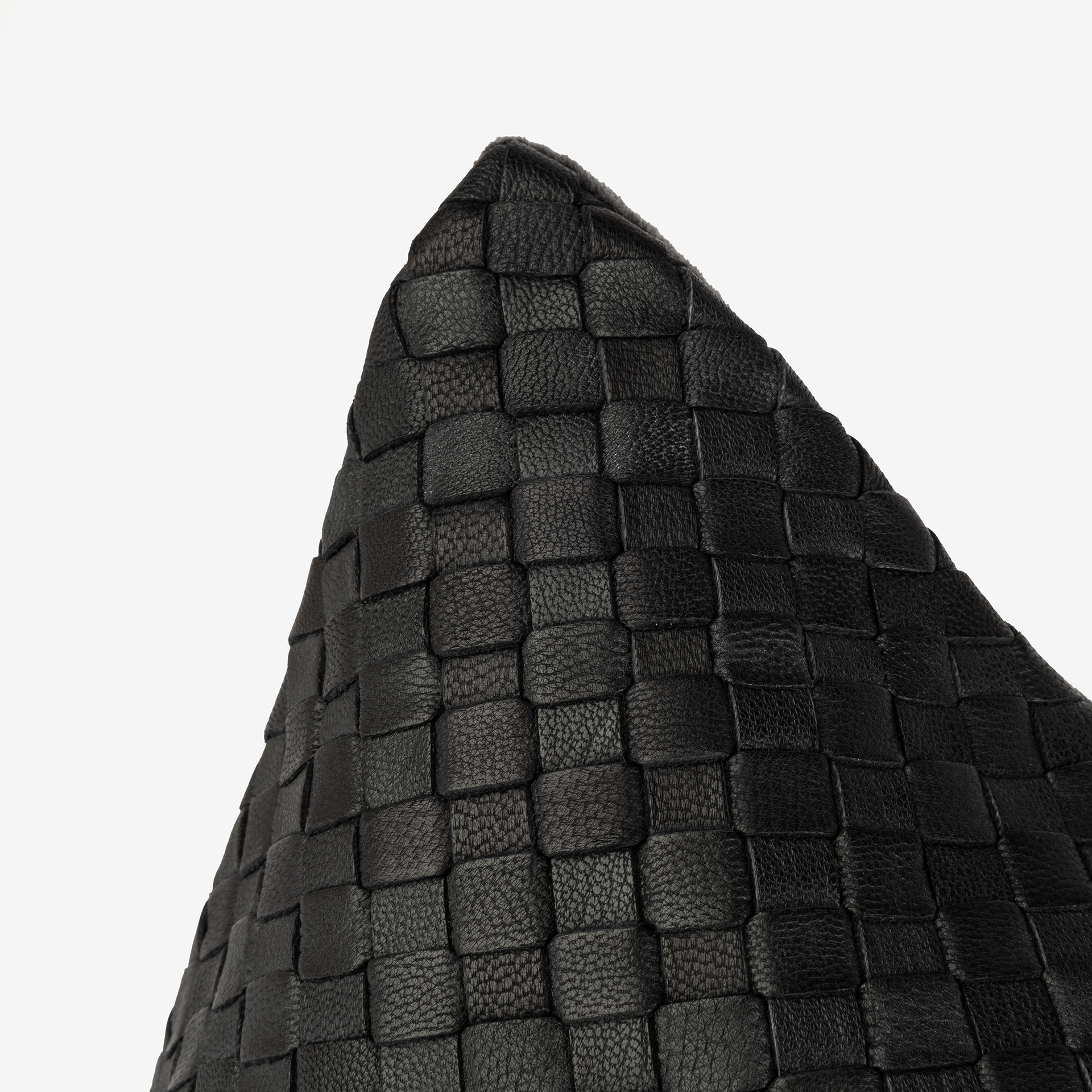 Funda de coj&iacute;n de piel velvet gris Nappa 30x45cm