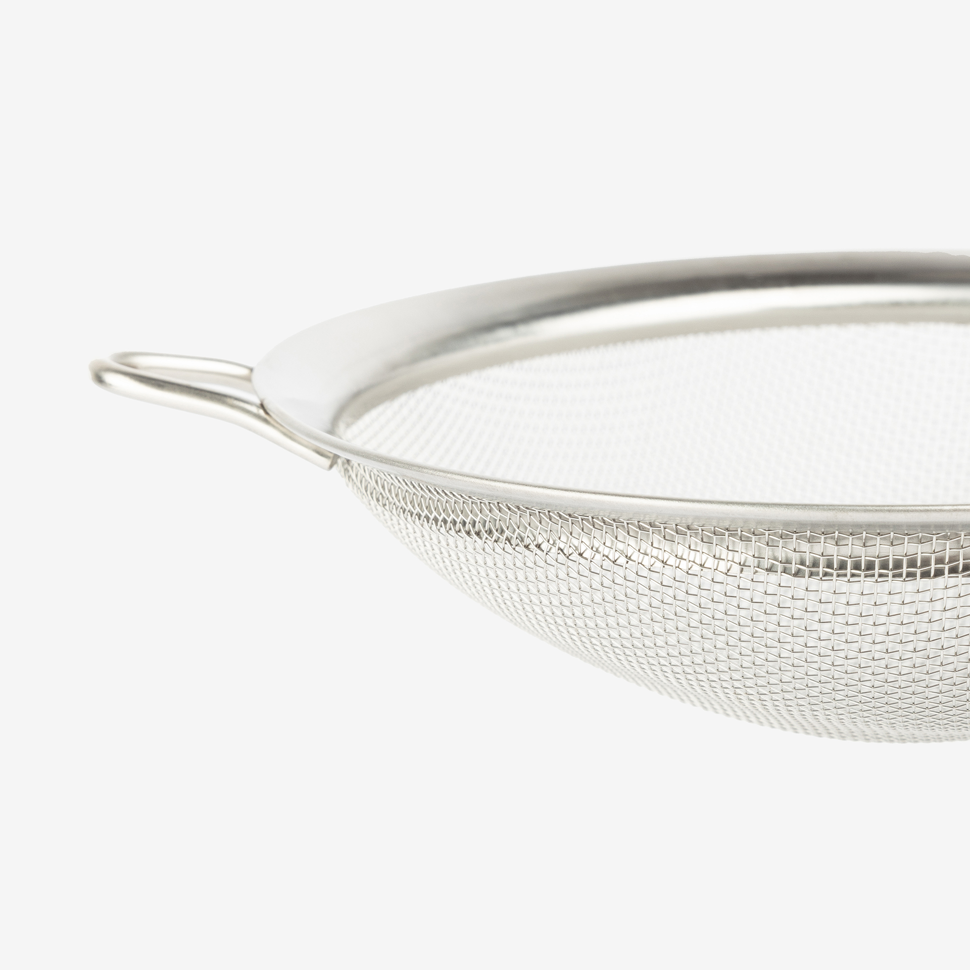 Colador de acero con mango 16cm