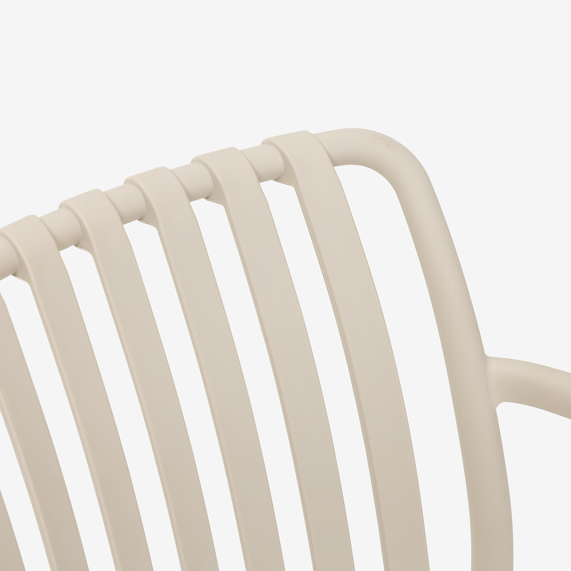 Silla de jard&iacute;n blanca Happel 55x81x57cm