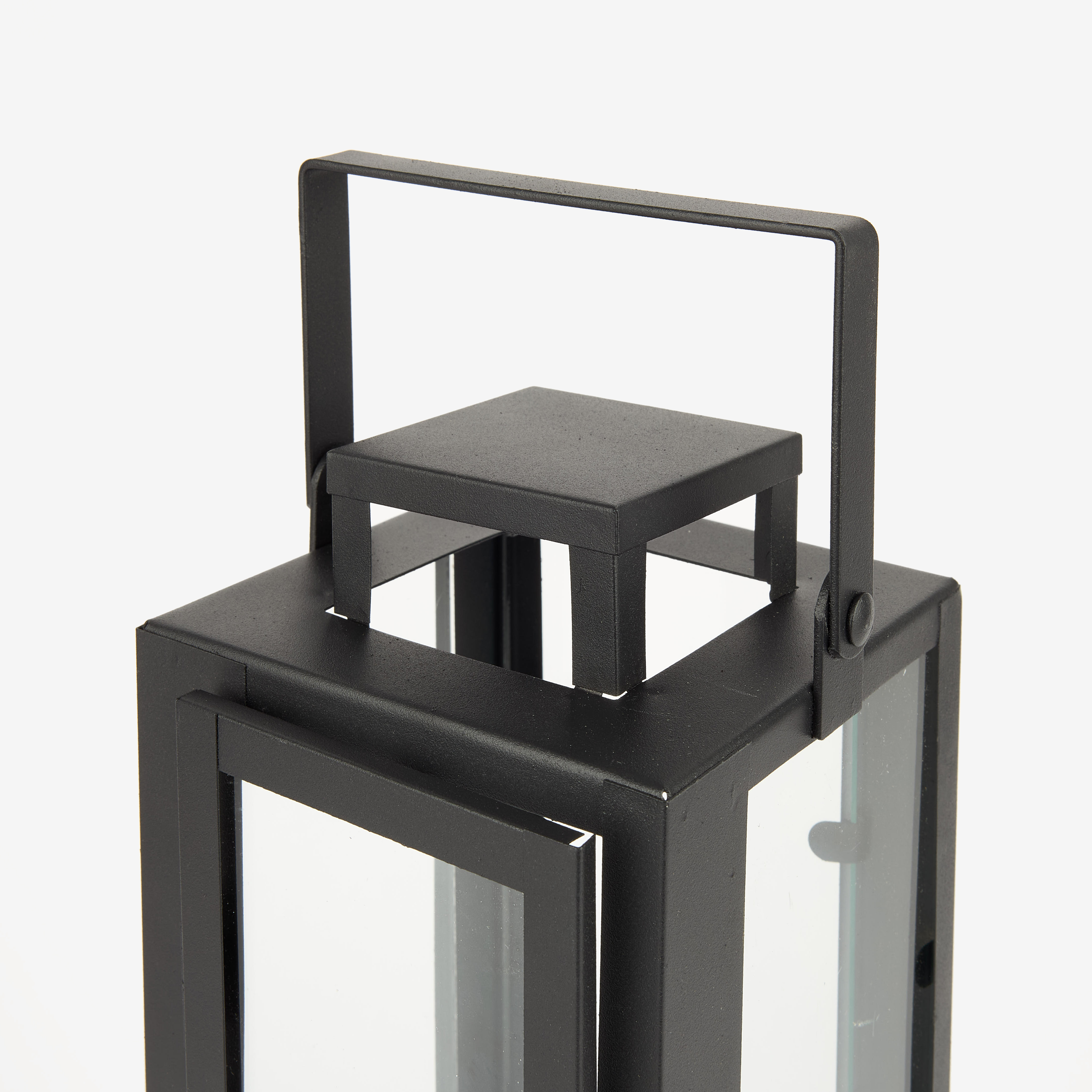 Farol de metal negro Calin 29cm