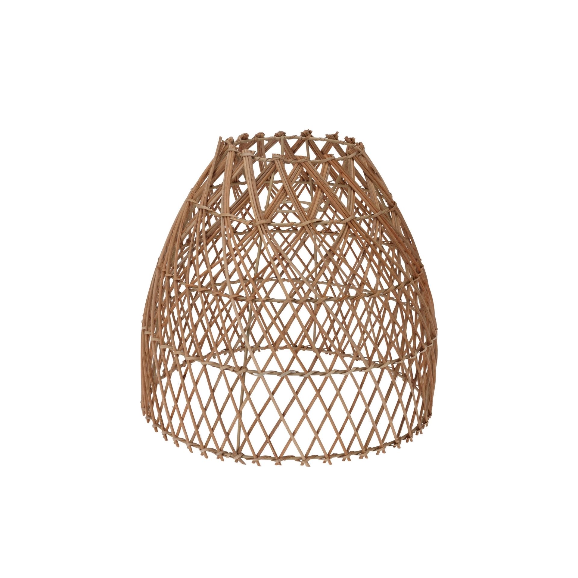 Pantalla de l&aacute;mpara de rat&aacute;n Deana &Oslash;25x32cm