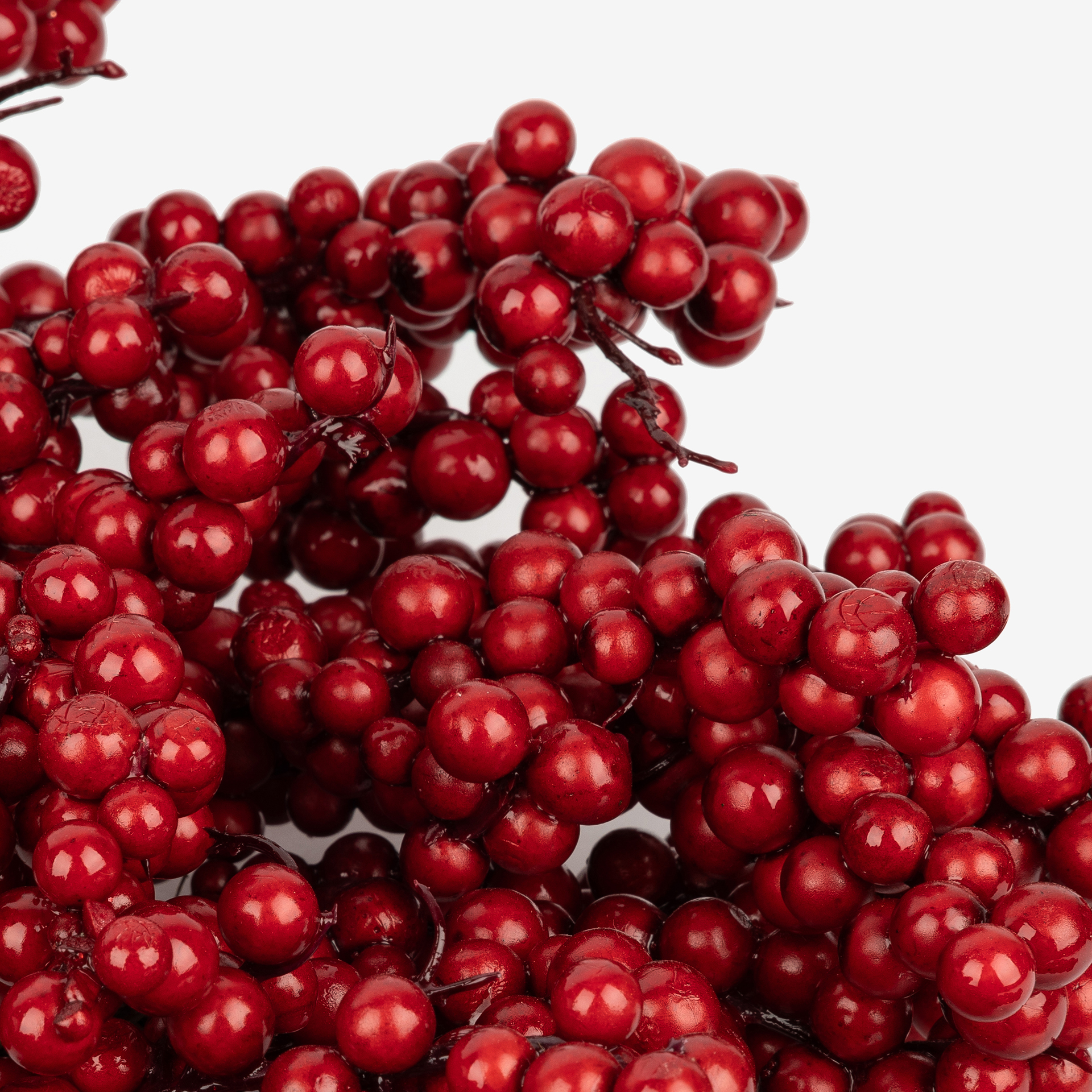 Corona decorativa de bayas rojas &Oslash;41cm