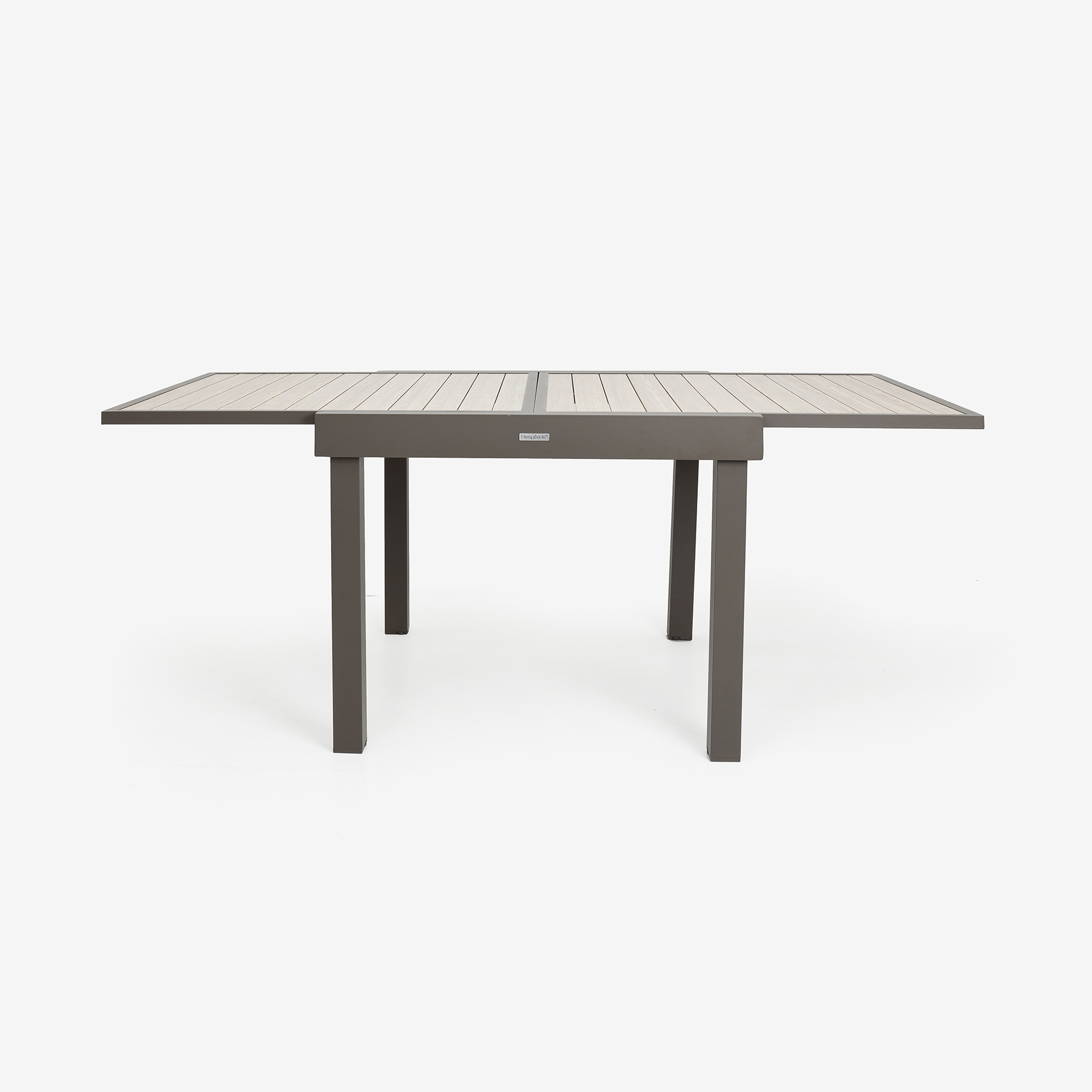 Mesa extensible gris de aluminio Palma 90/180cm