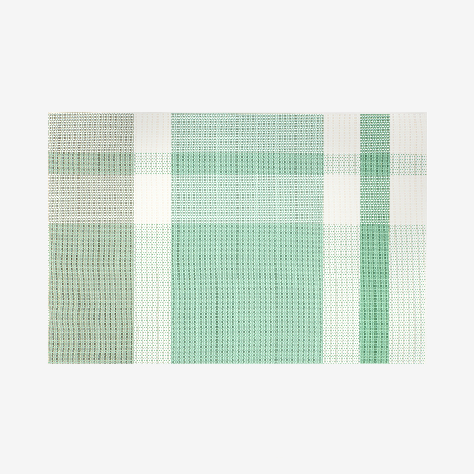 Mantel individual cuadros verde 45x30cm