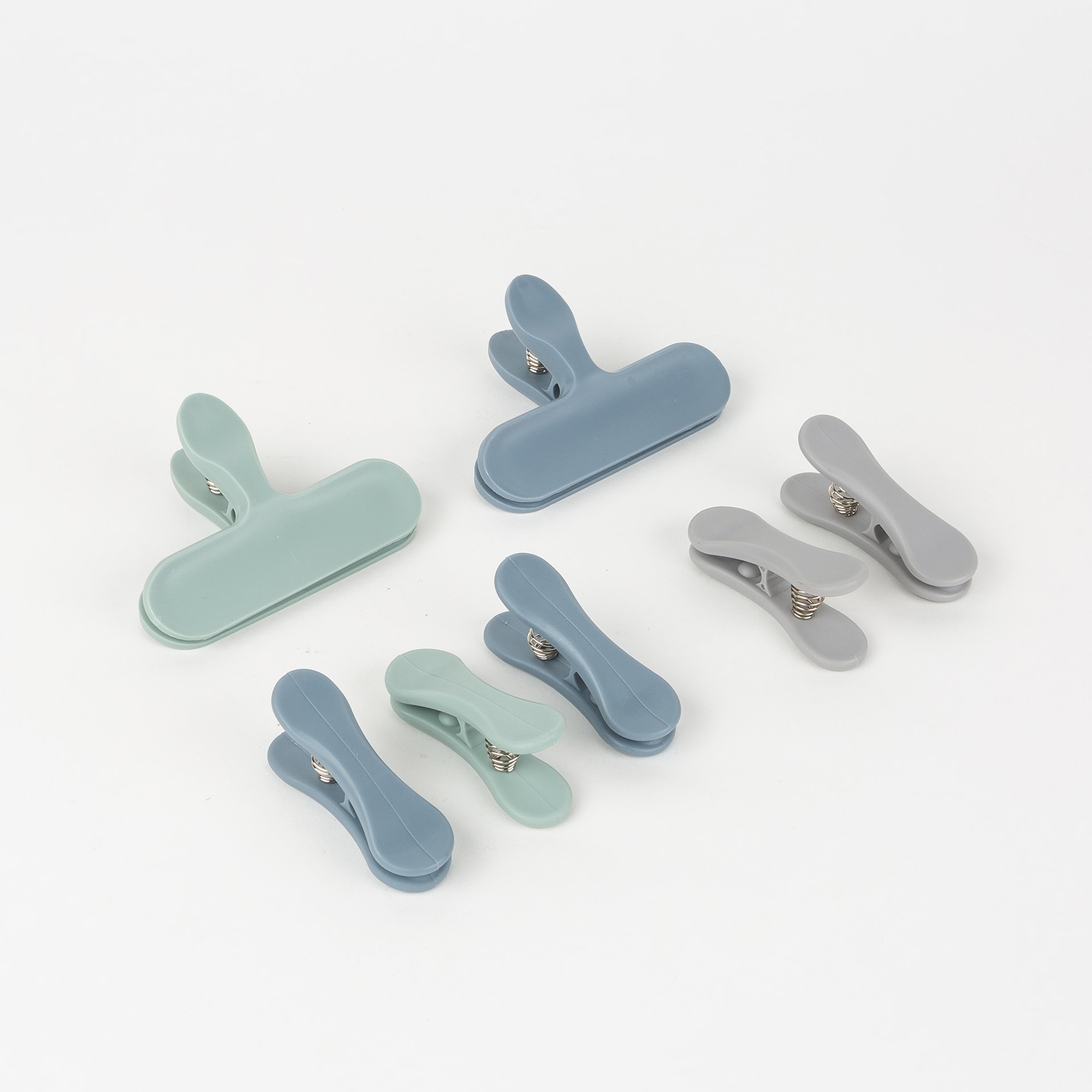 Set de 7 pinzas para cierre de bolsas