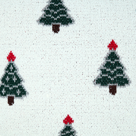 Funda de coj&iacute;n con &aacute;rboles y pompones Tree 45x45cm