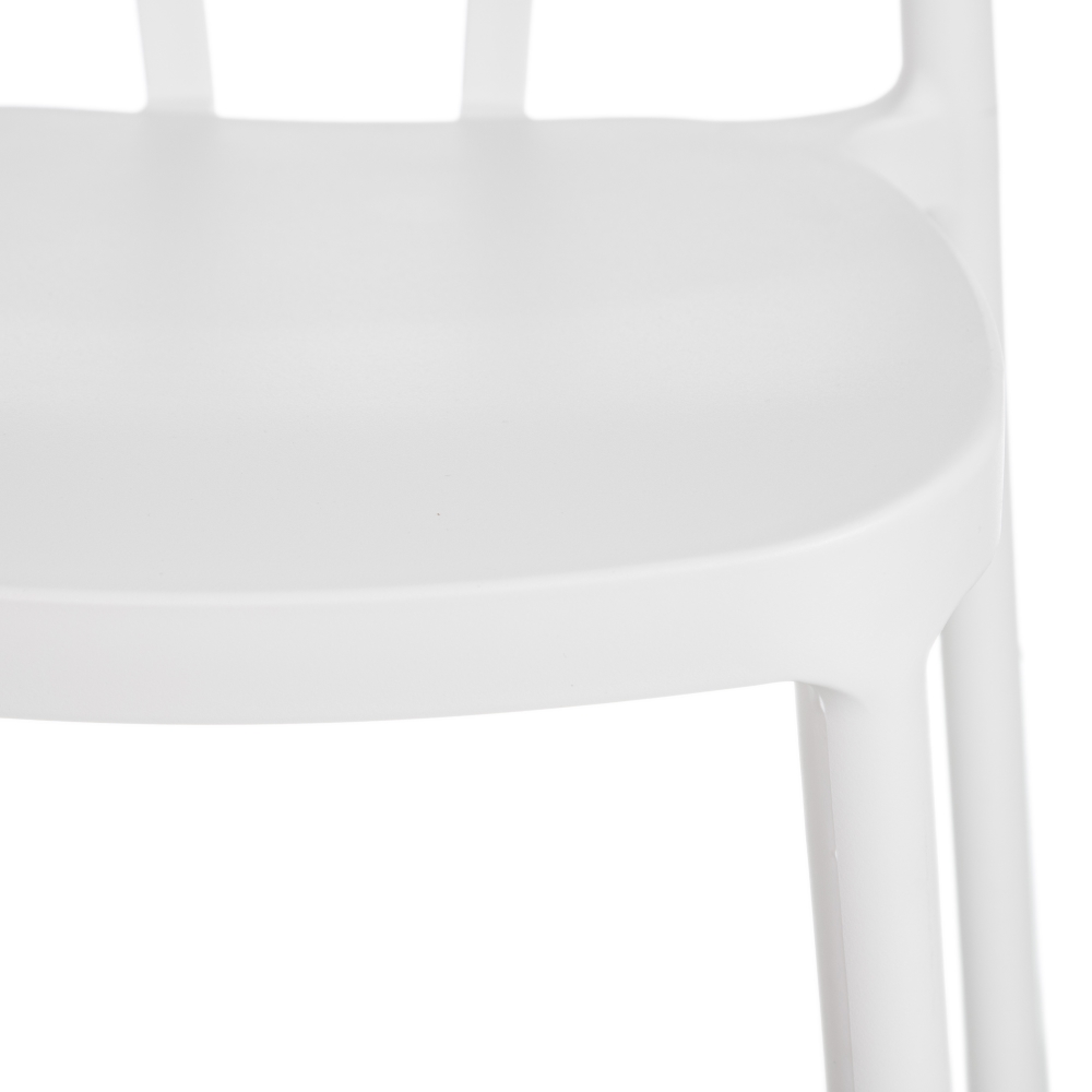 Set de 4 sillas de comedor blanco Marin 43x53x85cm