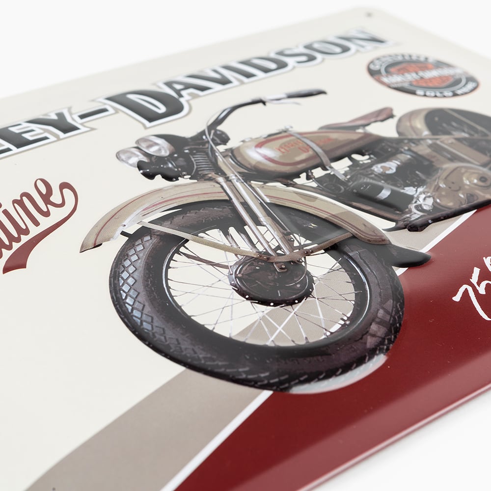 Placa de metal Harley-Davidson Flathead 20x30cm