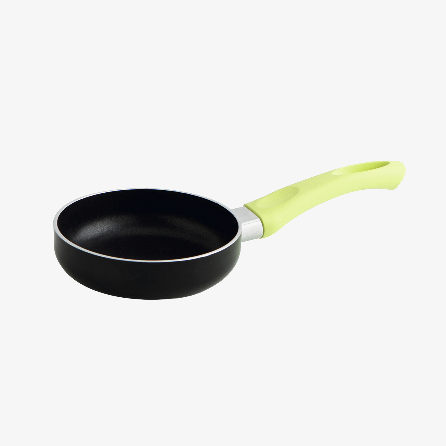 Sart&eacute;n negra y verde de metal 14cm