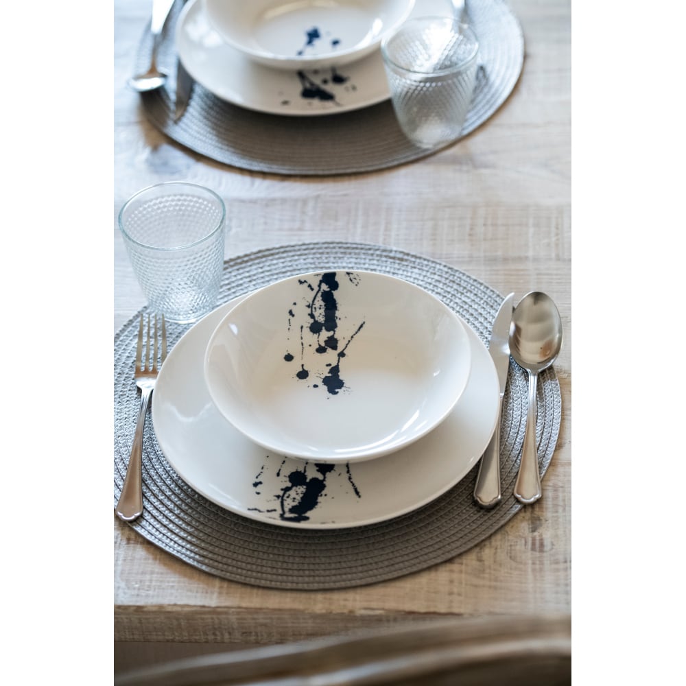 Vajilla de 18 piezas de porcelana Pollock