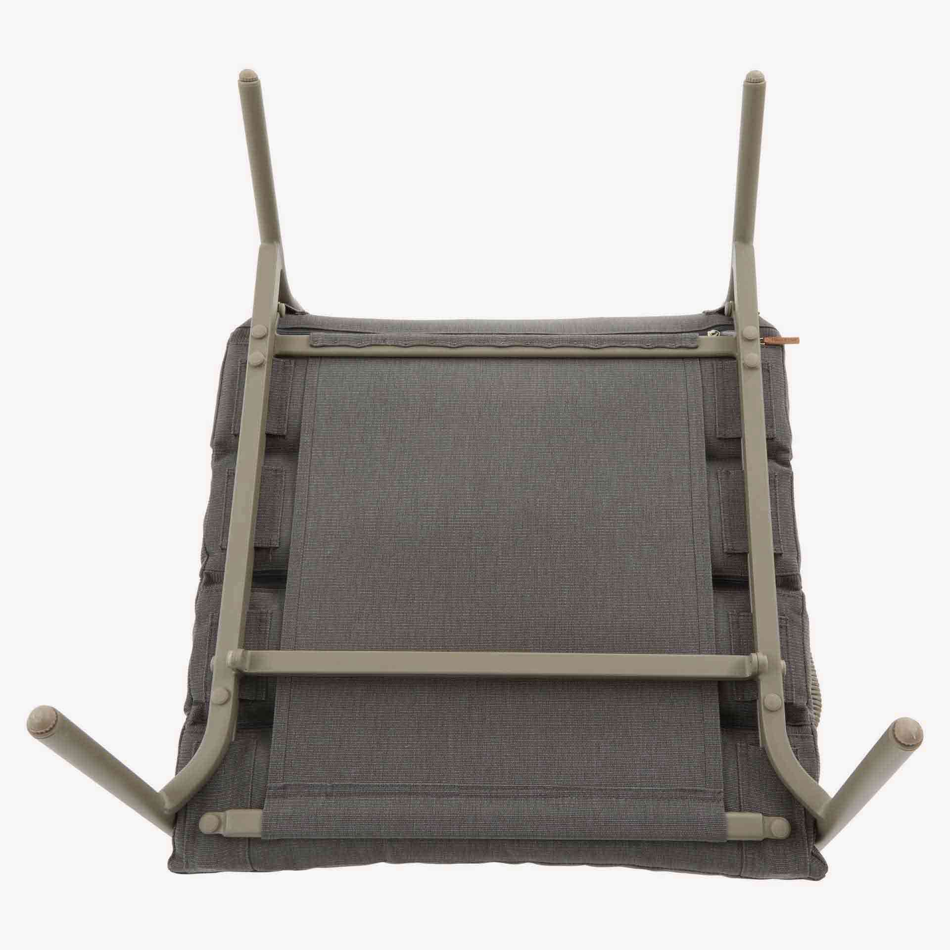 Conjunto de jard&iacute;n para 4 personas de acero cafe Solani