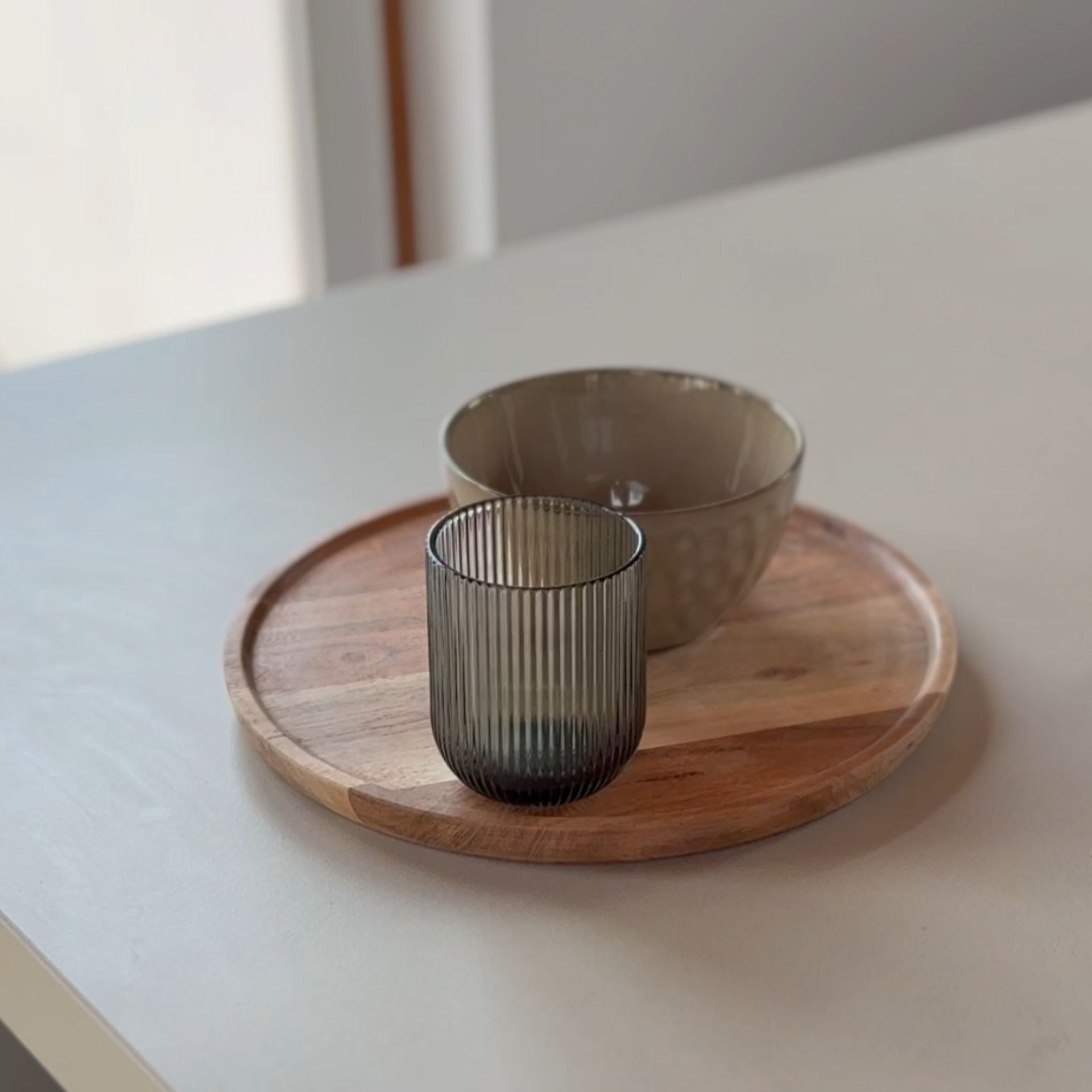 Vaso de cristal verde Samba 26cl