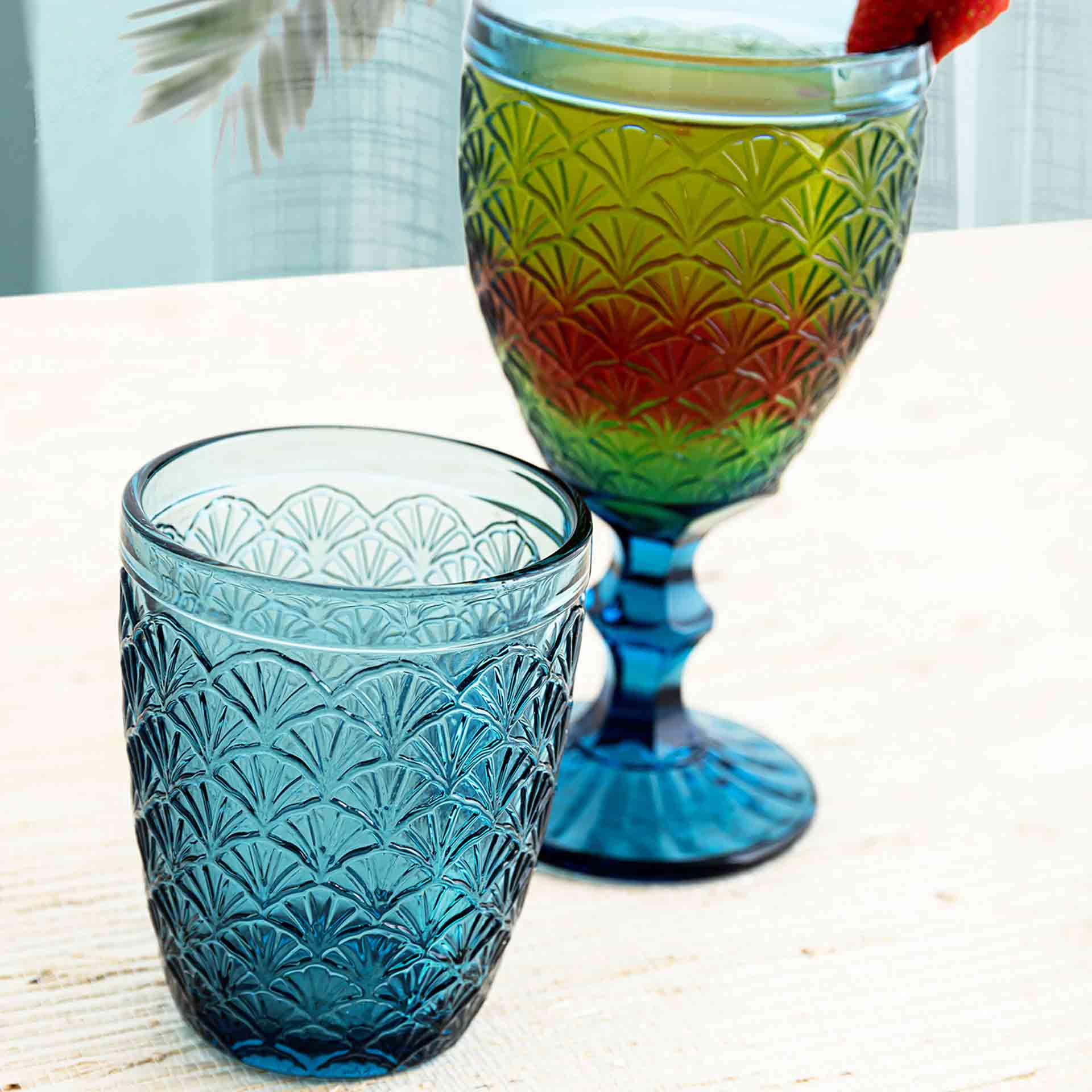 Copa de vidrio azul Marua 30cl