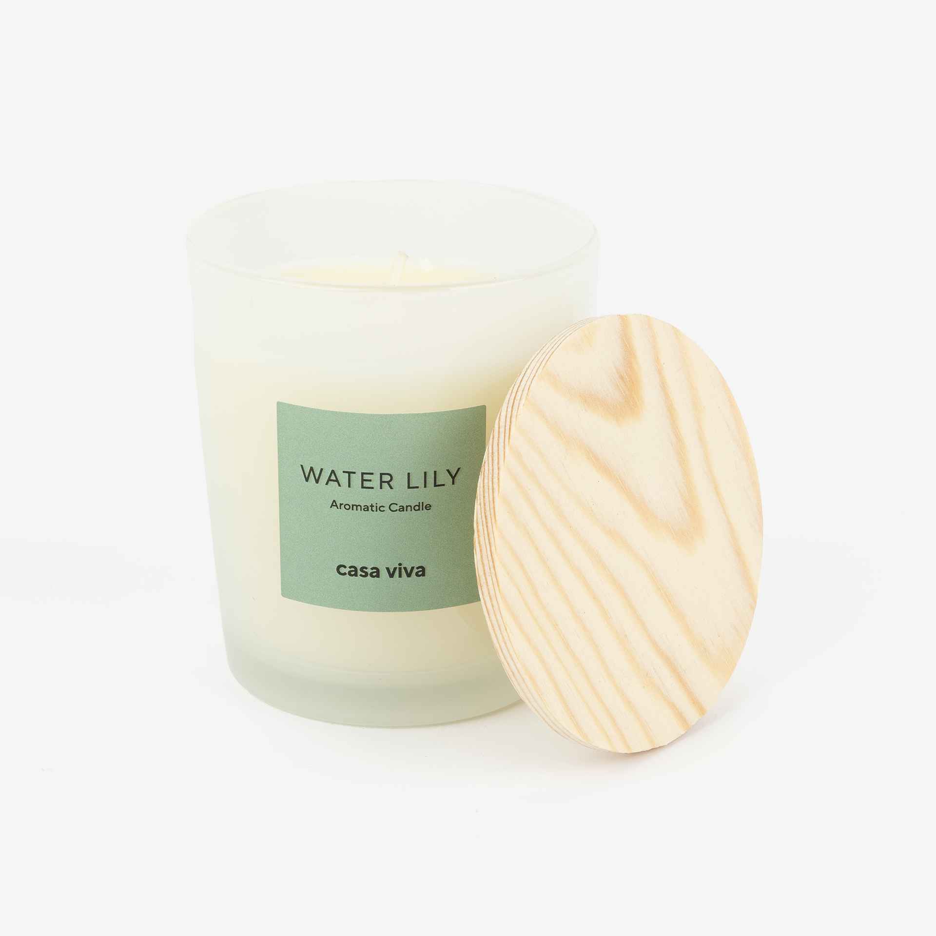 Vela aromática Water Lily en vaso de cristal 180gr Casa Viva