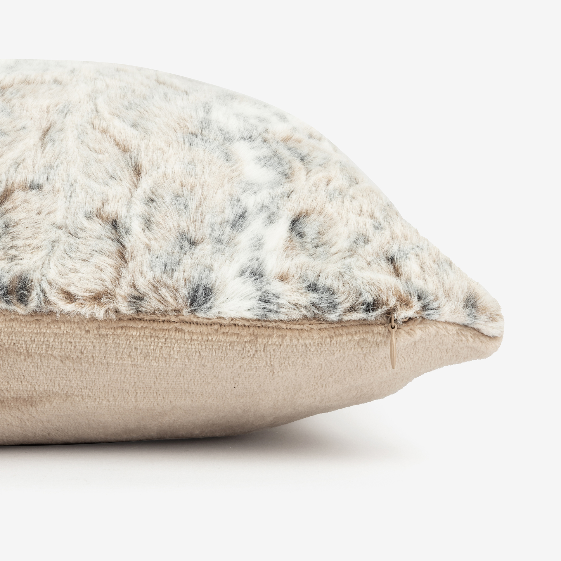 Funda de cojín de poliéster Leopardo de las nieves 45x45cm