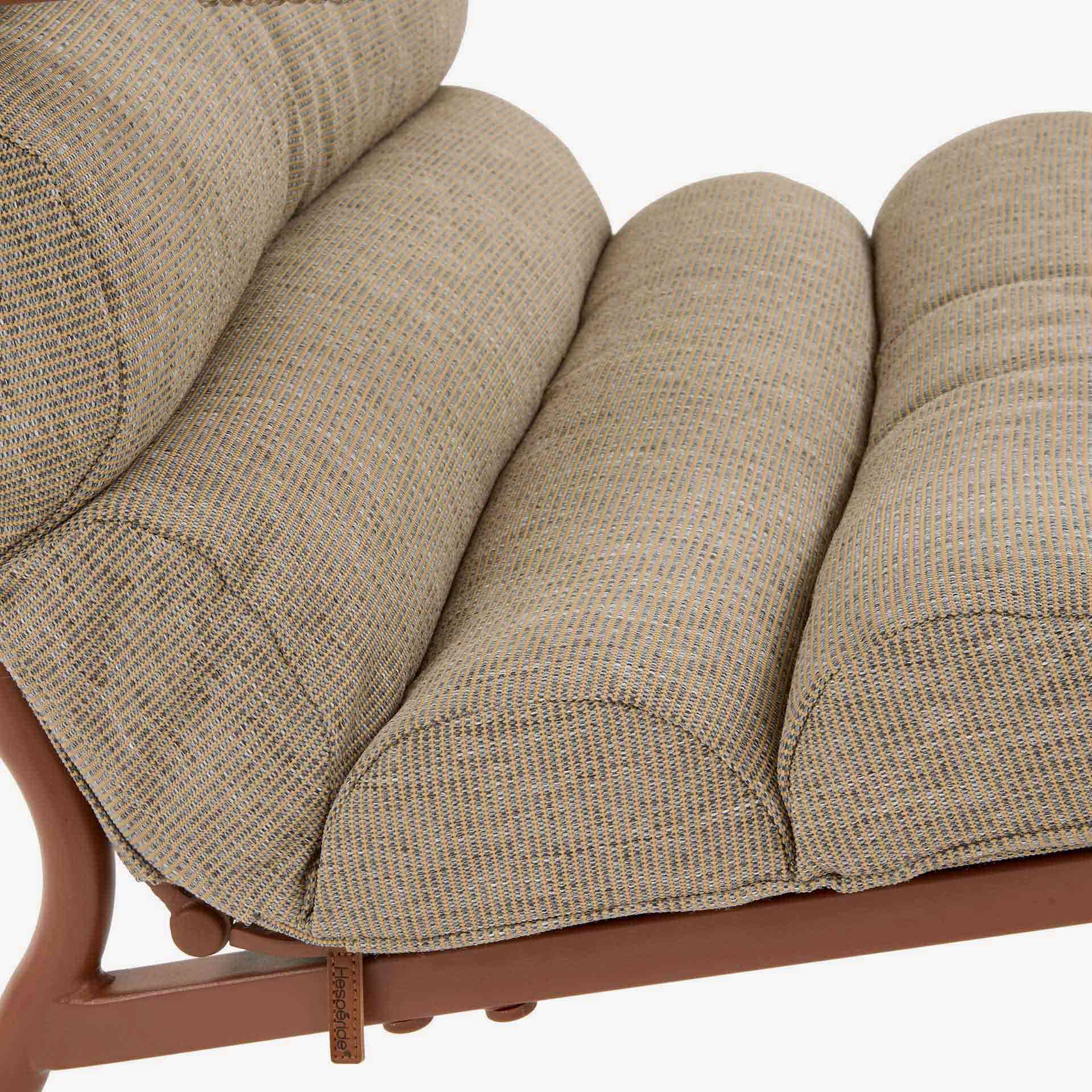 Conjunto de jard&iacute;n para 4 personas de acero caoba Solani