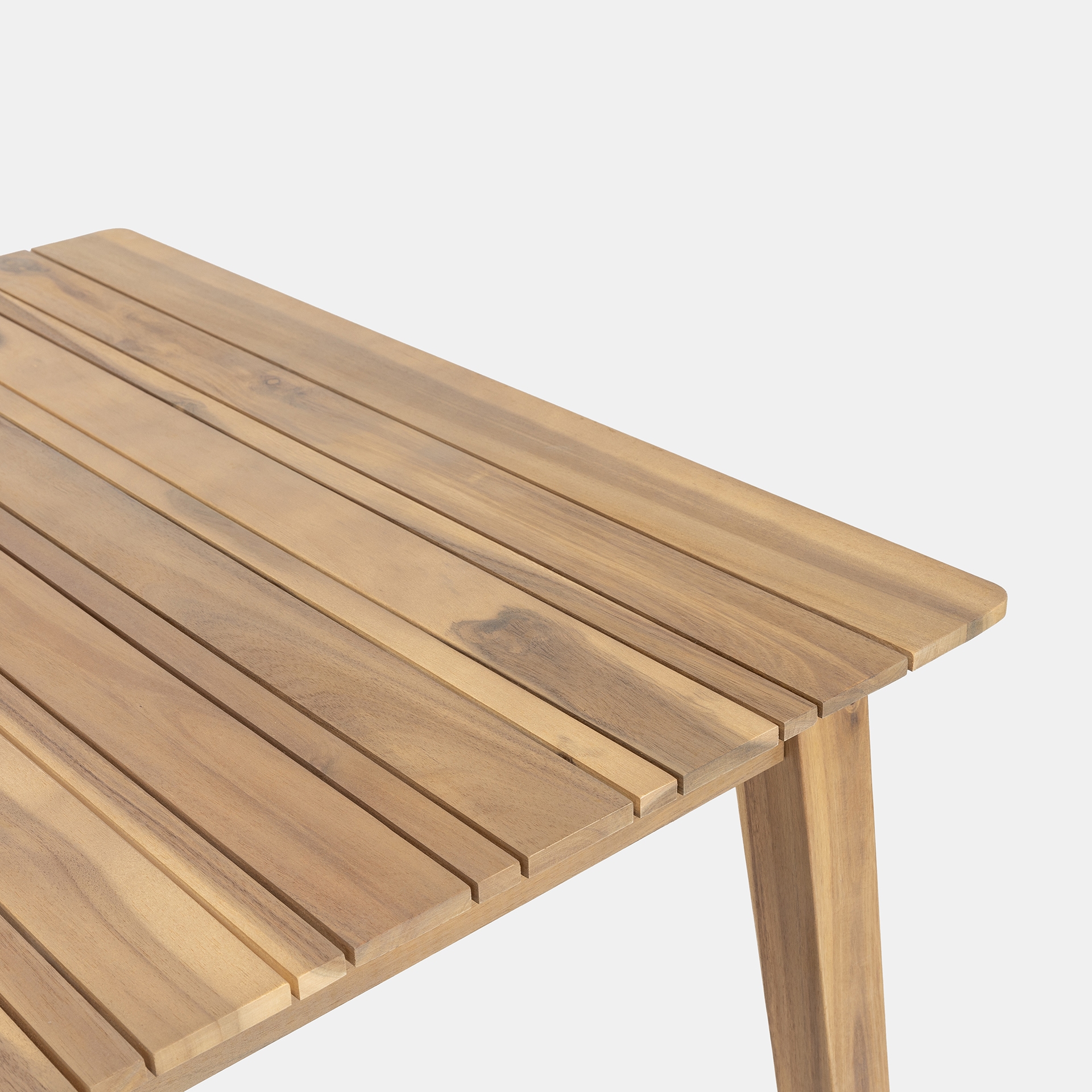 Mesa de jardín de madera de acacia Mykonos 160x90x75cm