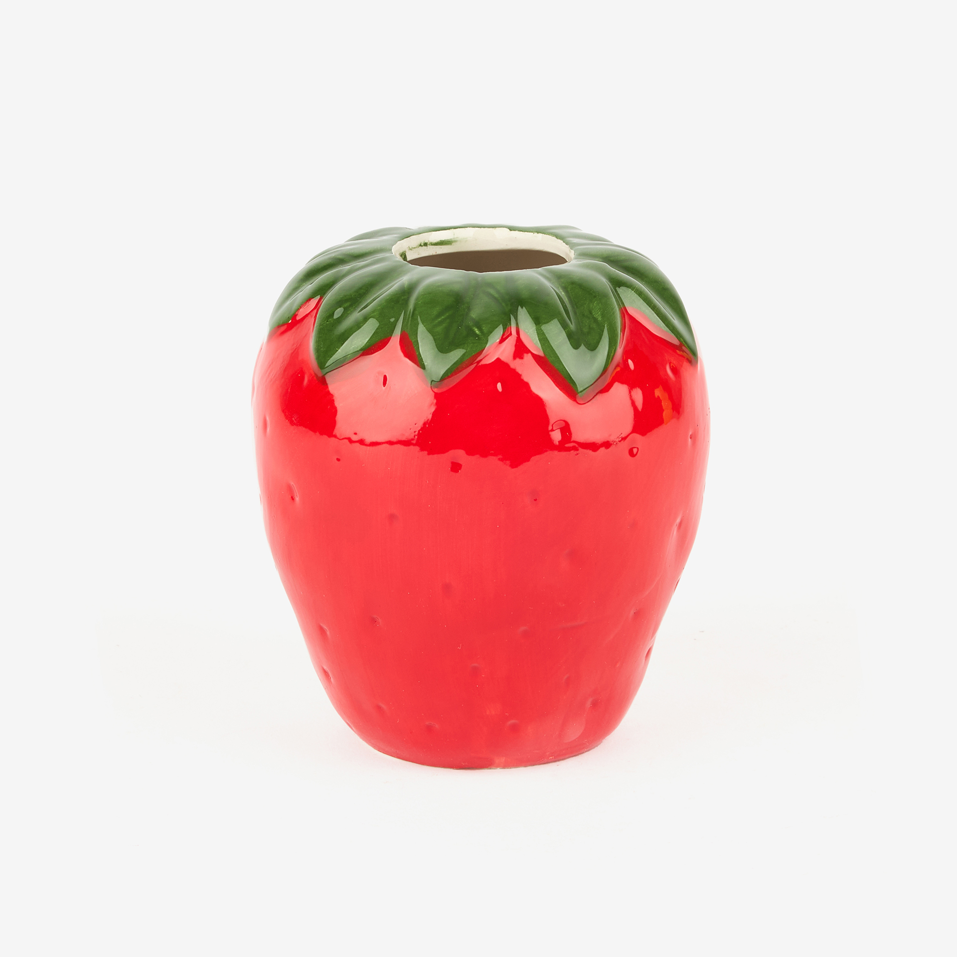 Jarrón de dolomita rojo Fresa Ø10x8cm