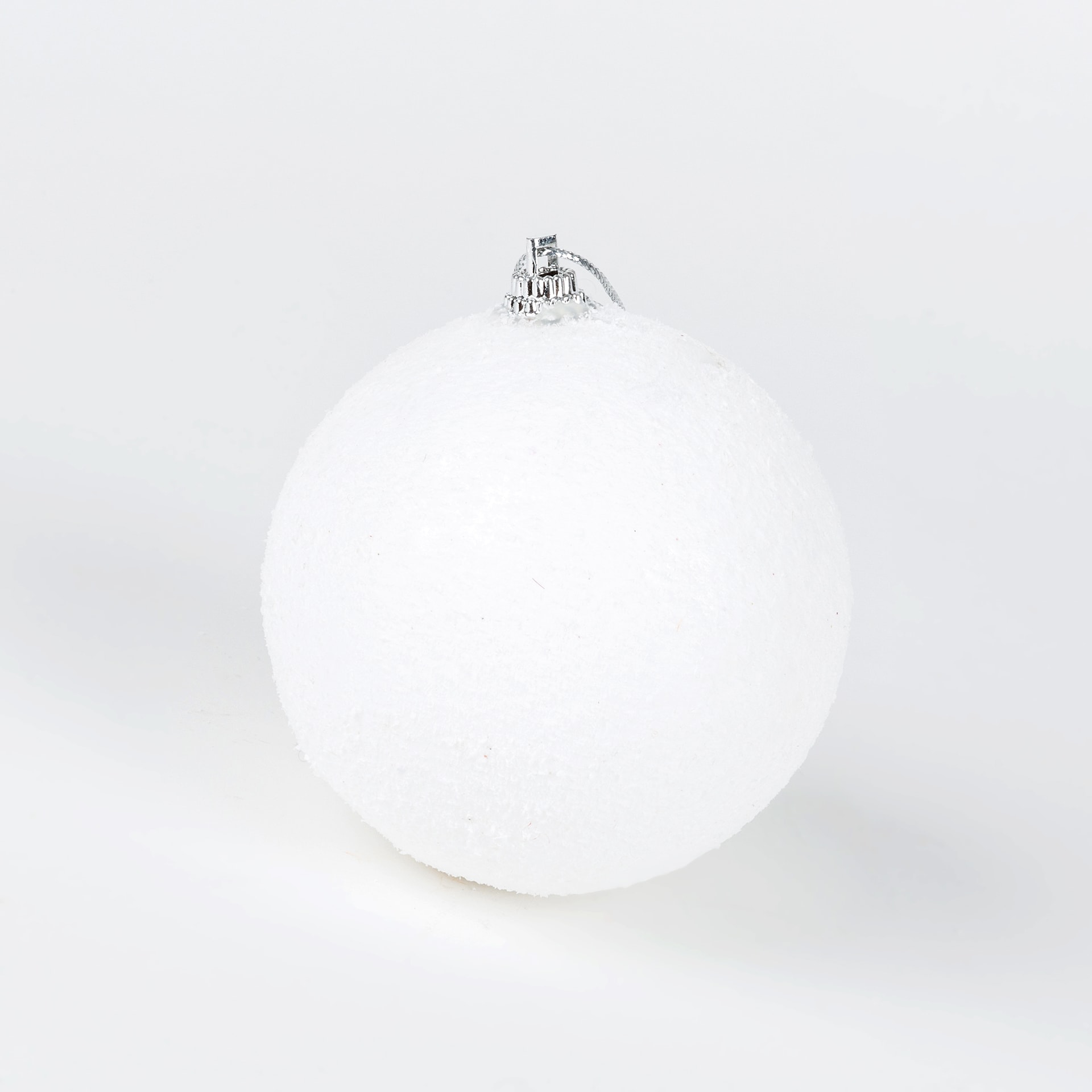 Set de 6 bolas &aacute;rbol Navidad blancas Snowball &Oslash;8cm