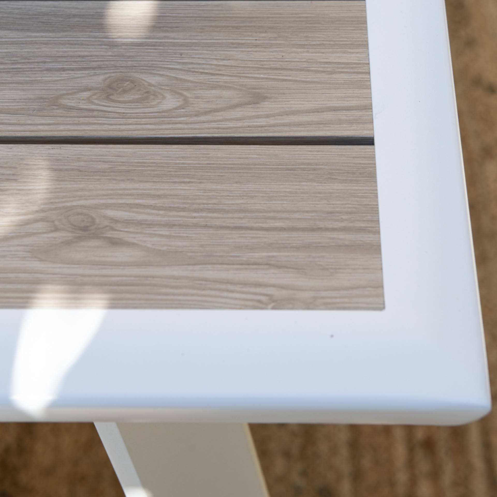 Mesa de aluminio extensible Saura 170/260x100x76cm