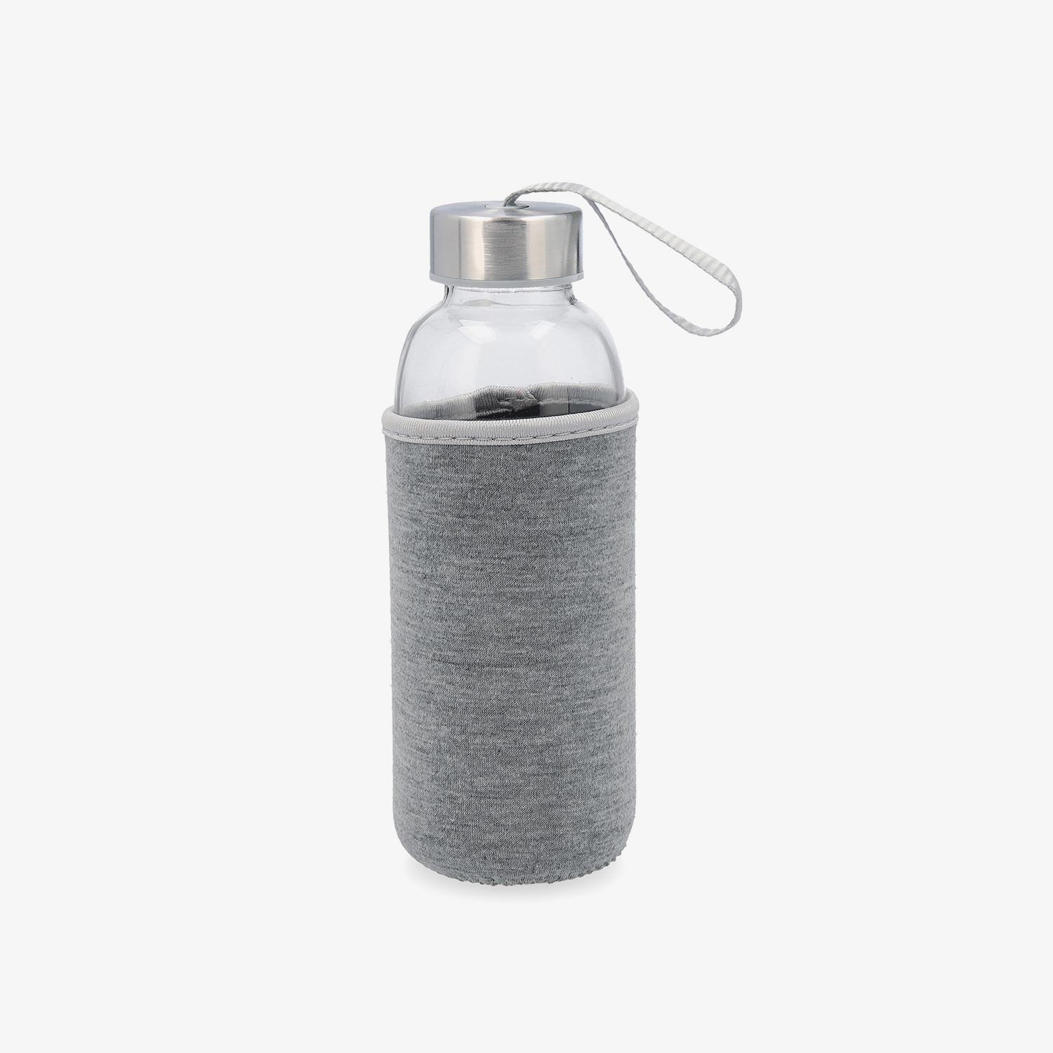Botella con funda gris de cristal Temel 40cl