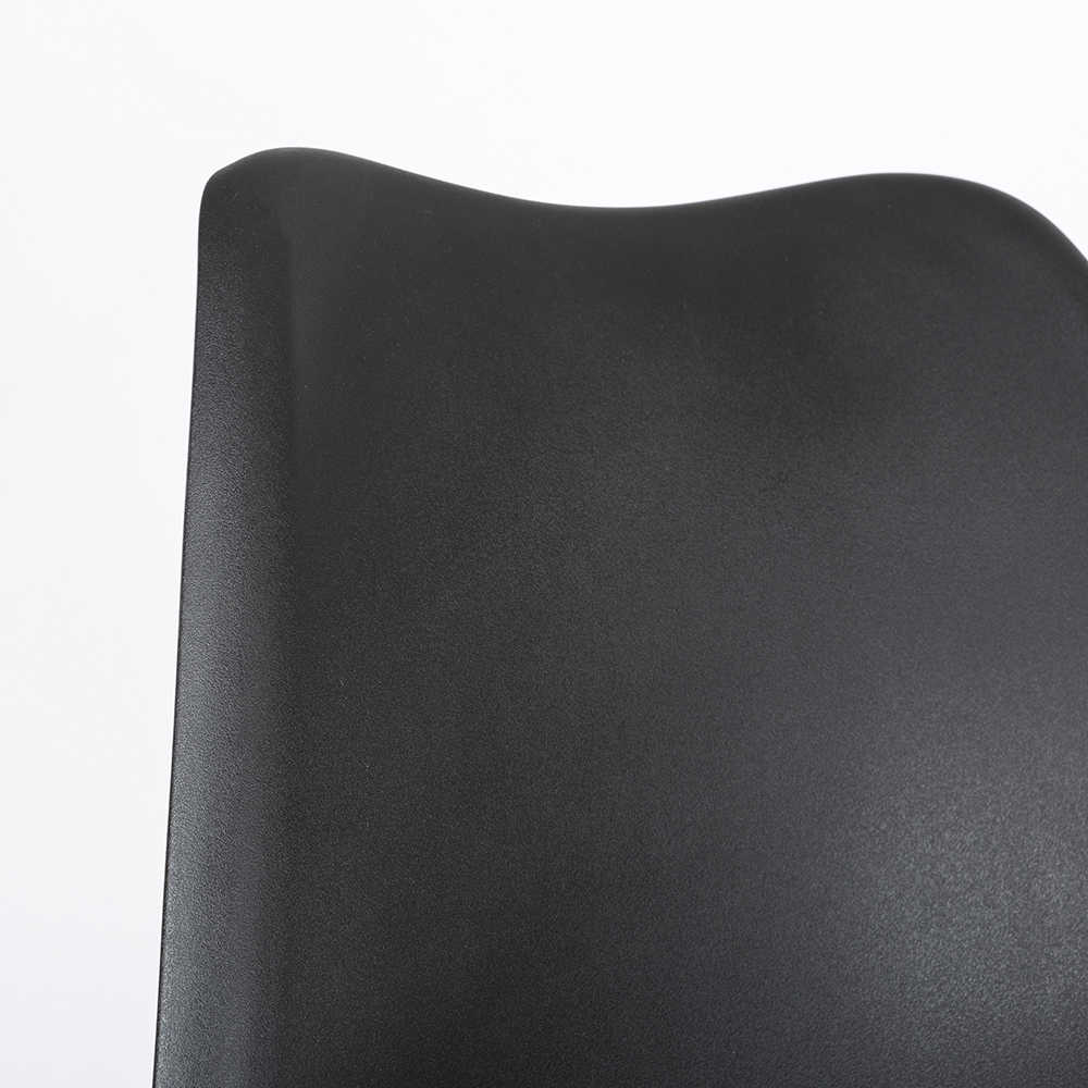 Silla de oficina negra Tulip 48x55x82cm