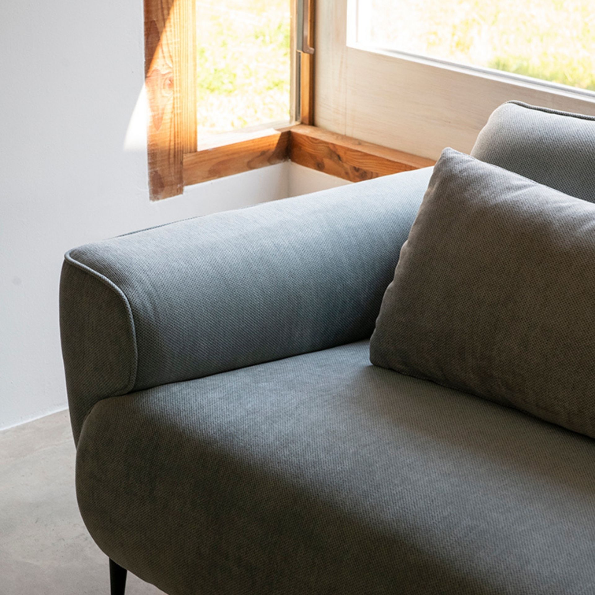 Sofá de 3 plazas gris oscuro Axel 217x97x75cm