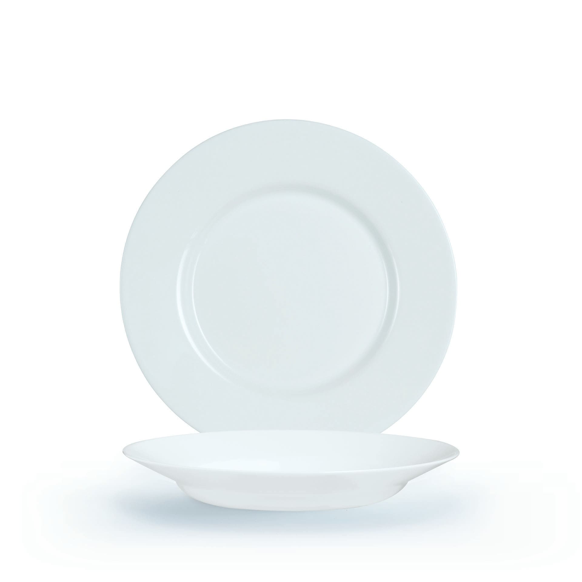 Vajilla de 18 piezas de opal blanca Biali