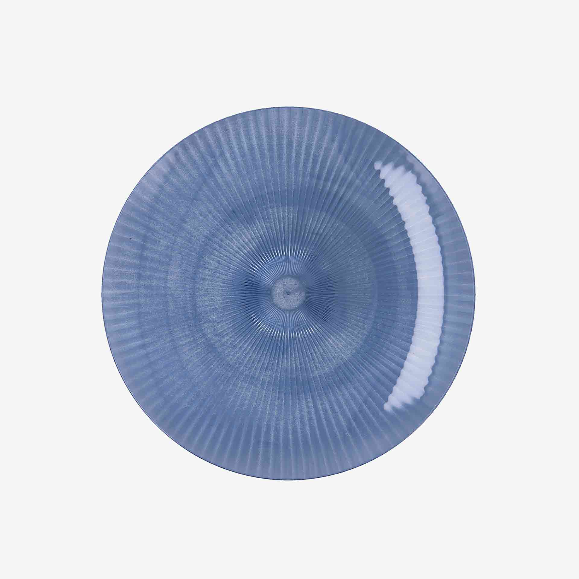 Plato de pl&aacute;stico azul Solara &Oslash;19cm