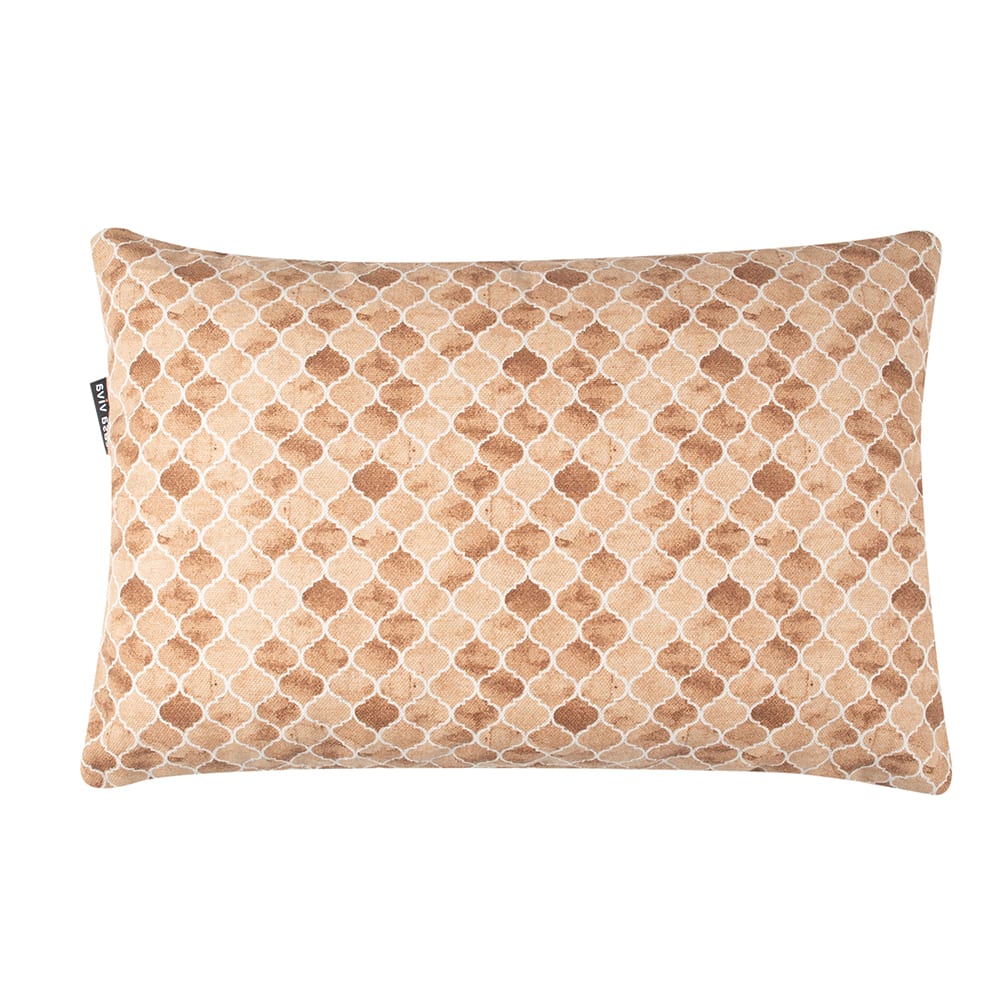 Funda de coj&iacute;n de algod&oacute;n stru marr&oacute;n en varias medidas